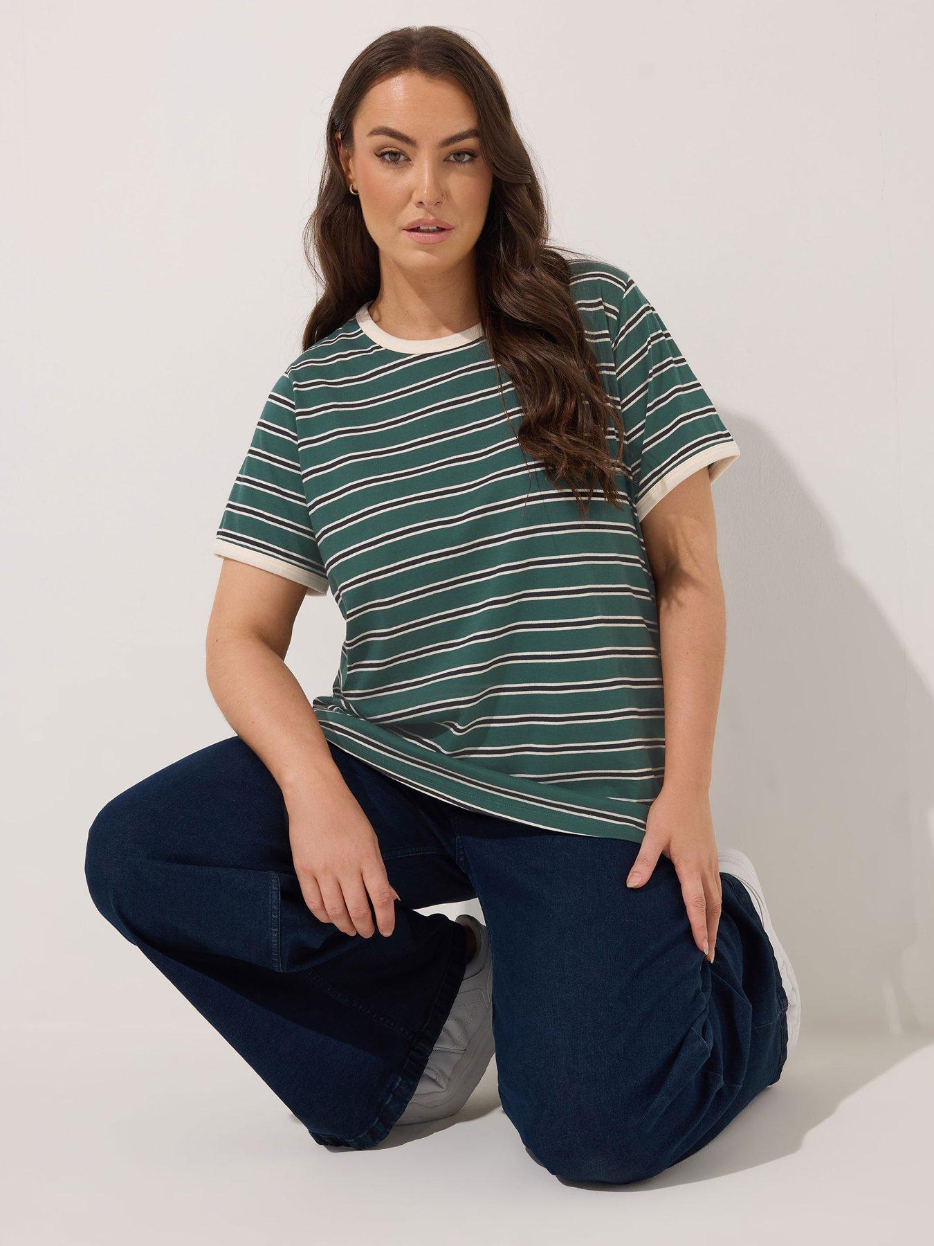 undefined Curve Stripe T-shirt