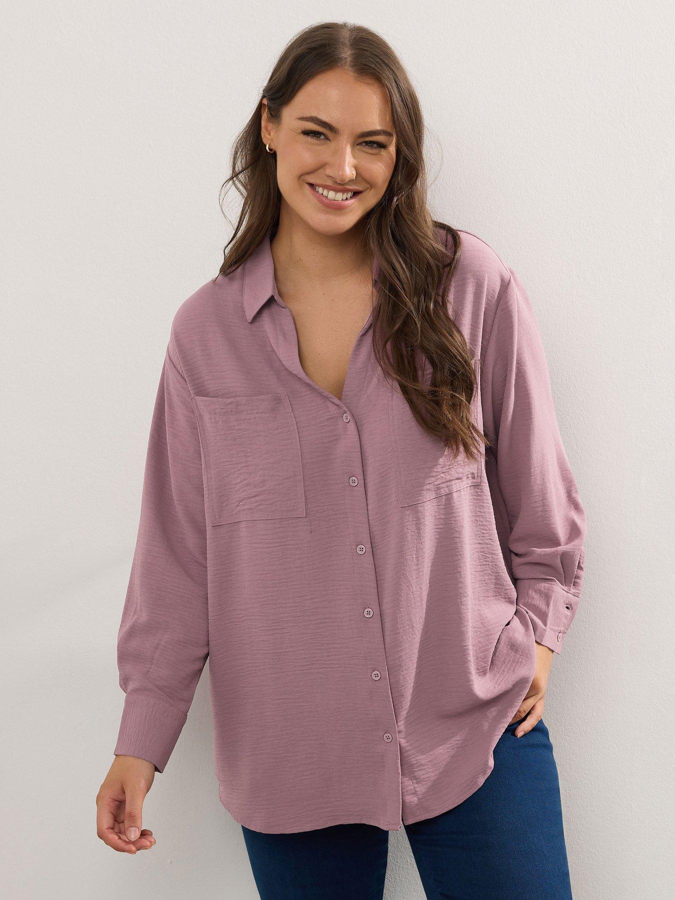 undefined Curve Long Sleeve Formal Blouse