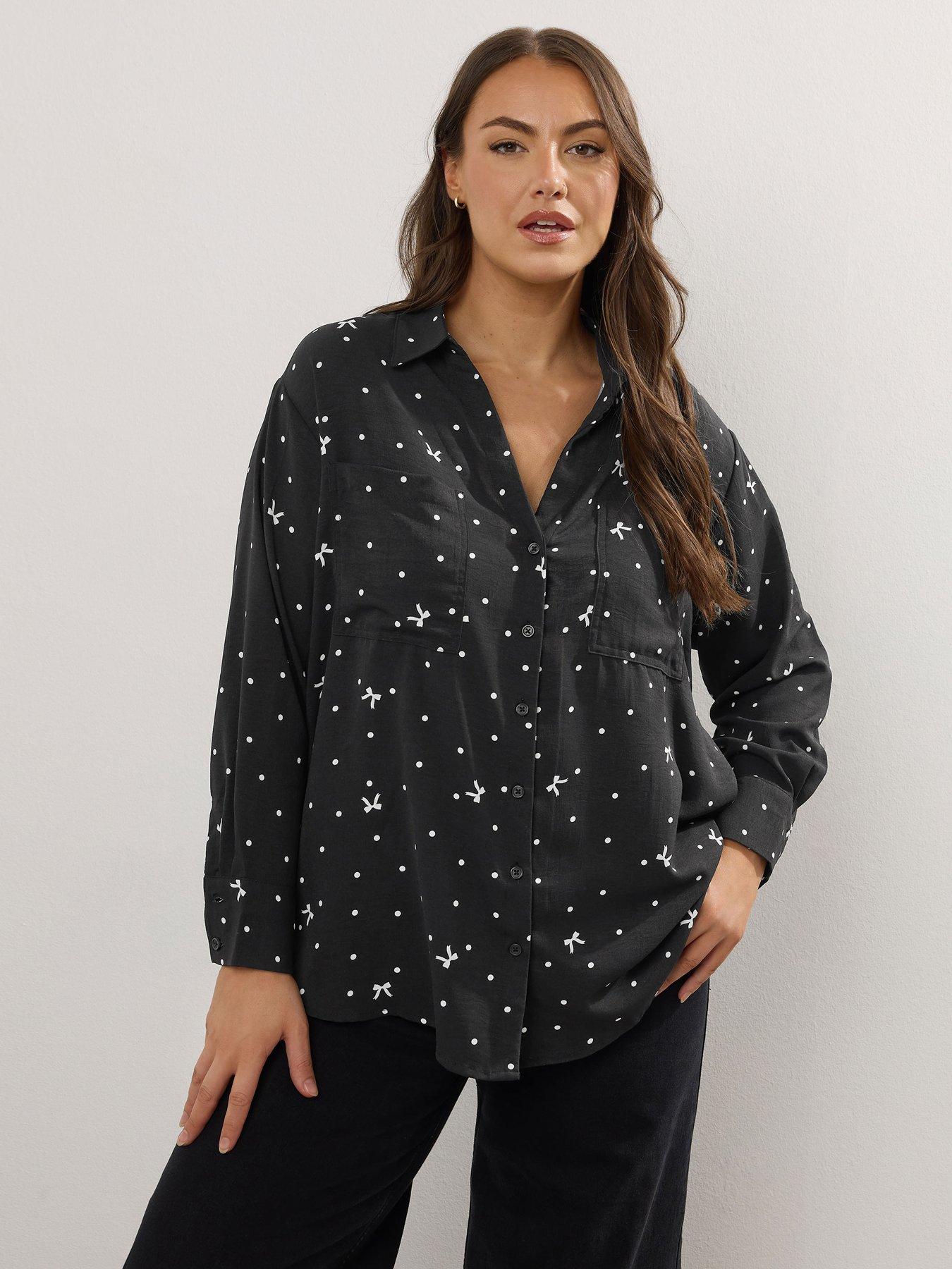 undefined Curve Long Sleeve Formal Blouse