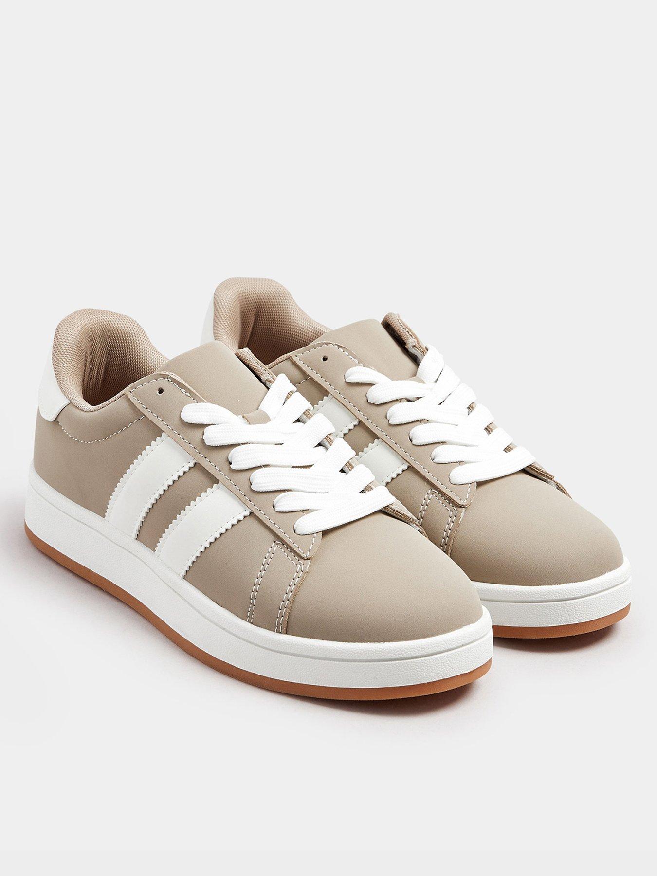 undefined Wide Fit Padded Skate Trainer - Brown