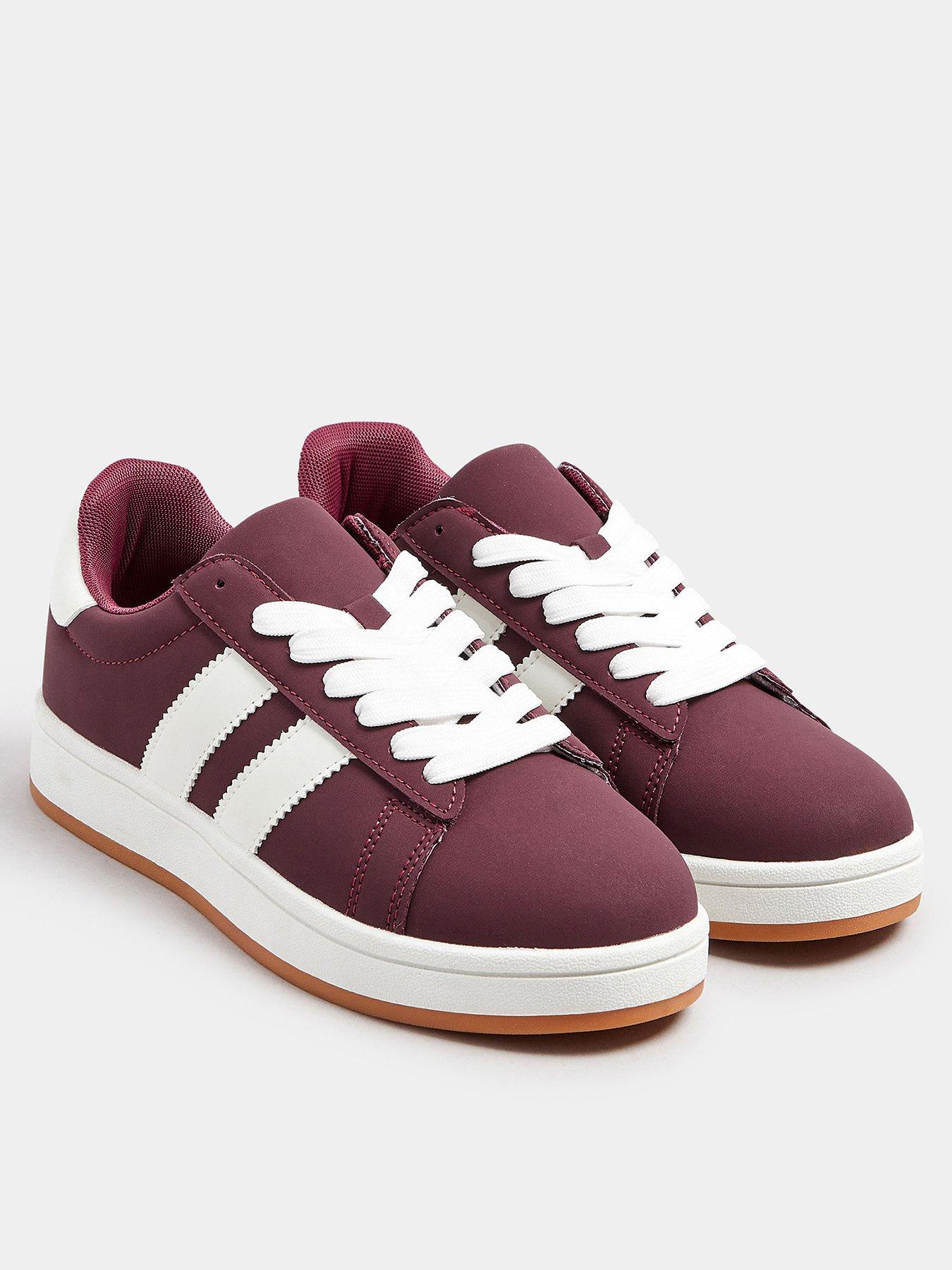 undefined Wide Fit Padded Skate Trainer - Red