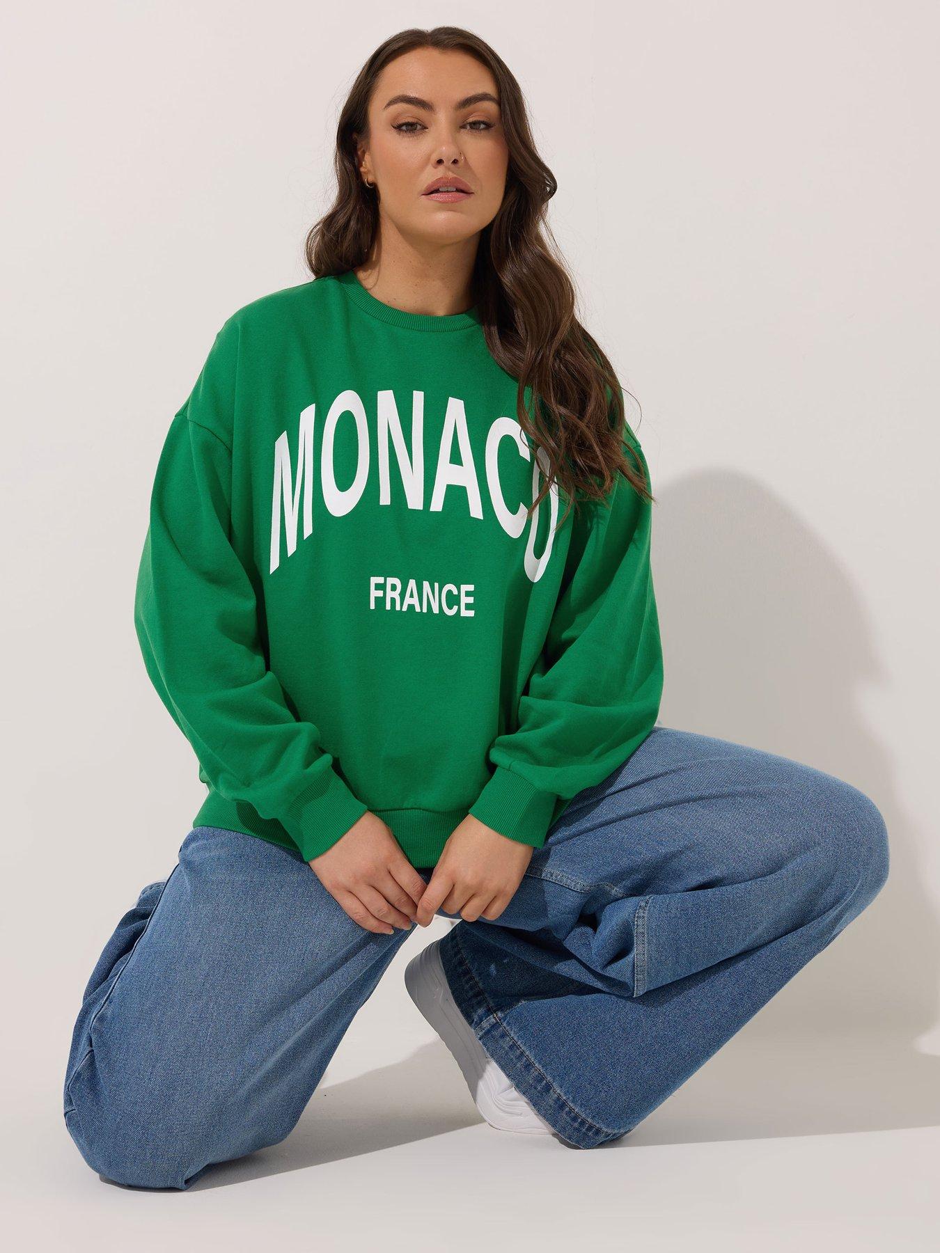 undefined Curve Monaco Crew Neck Sweatshirt - Green