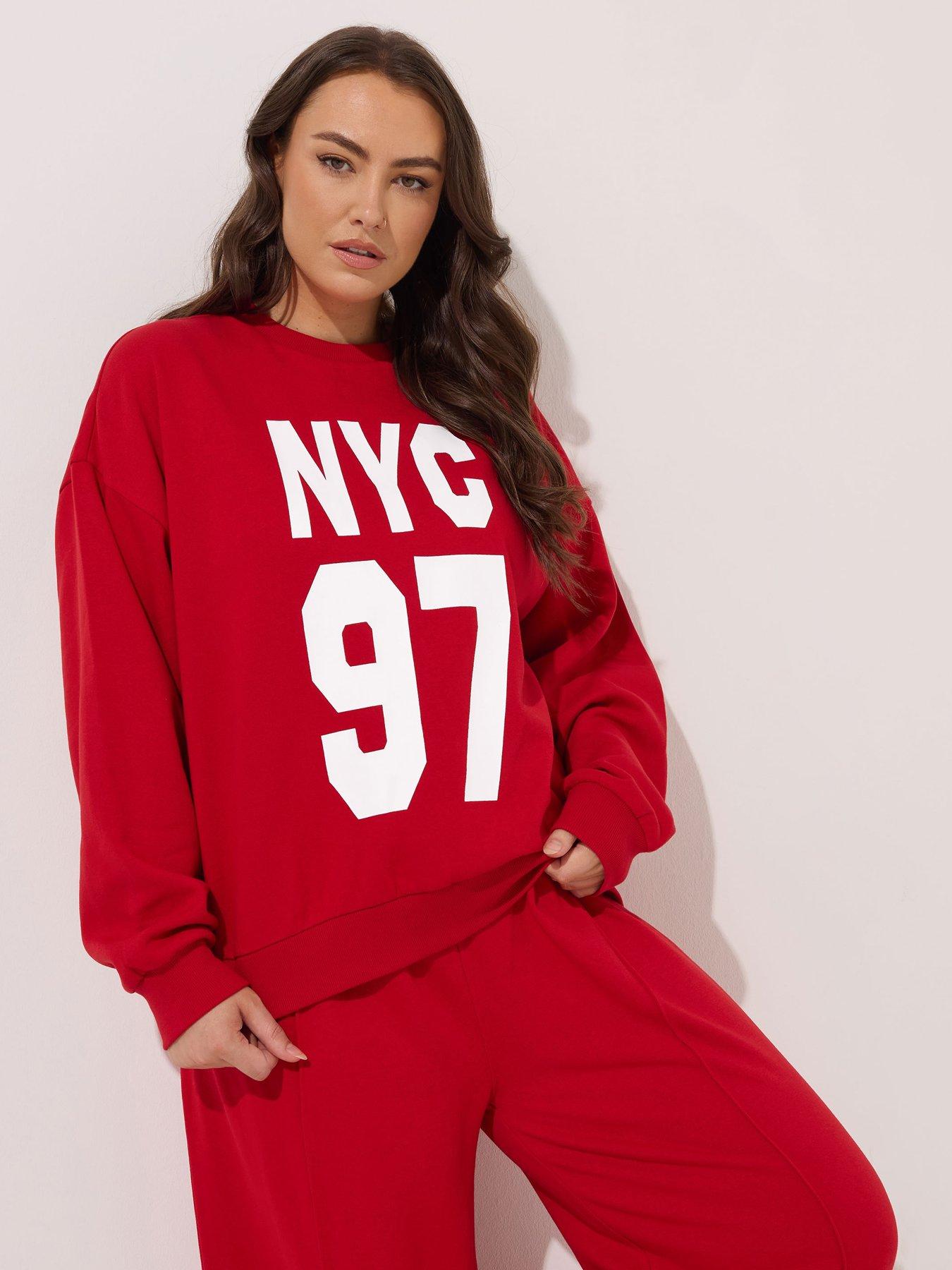 undefined Curve Nyc 97 Crew Neck Sweatshirt - Red