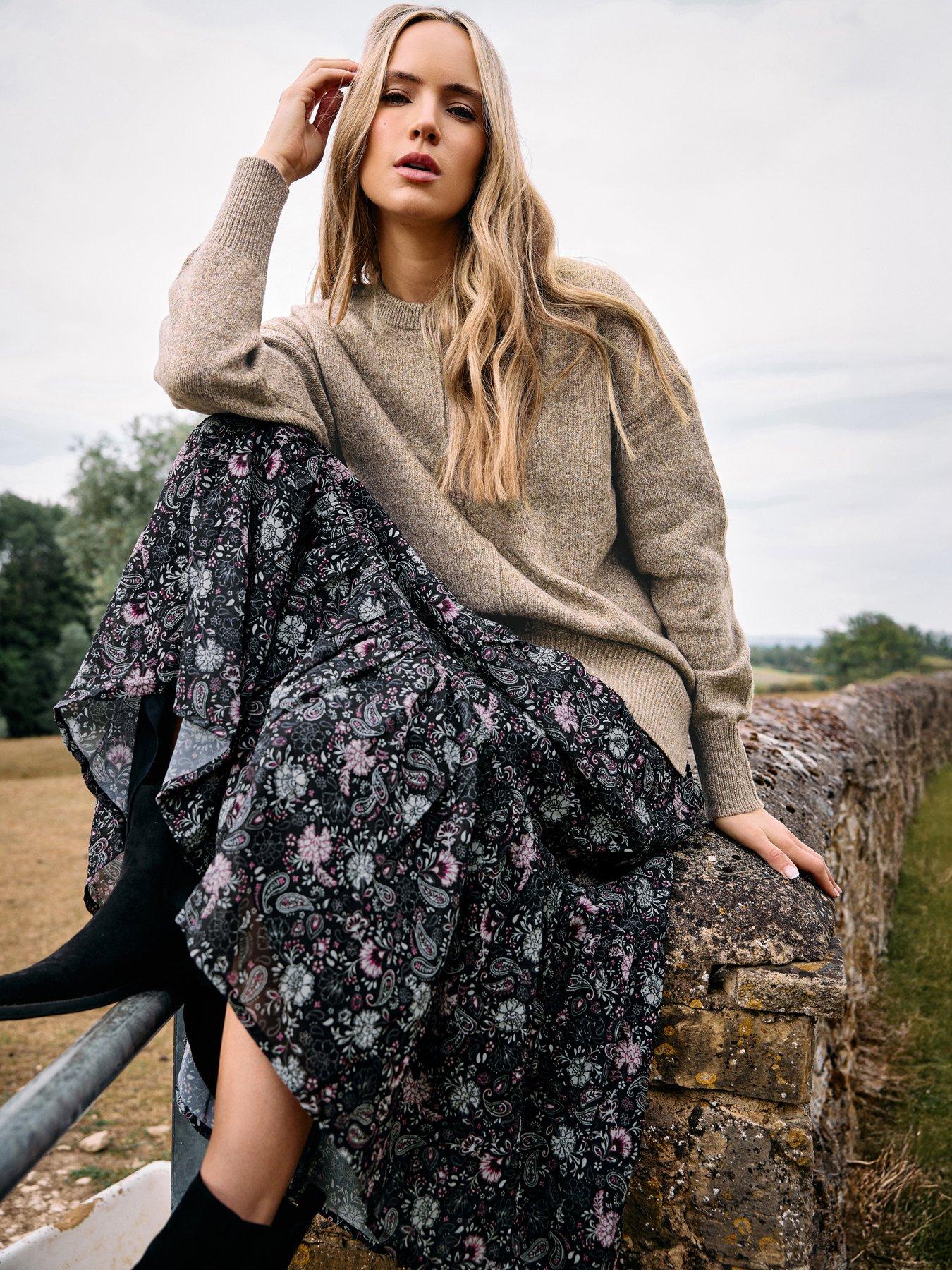 undefined Seam Front Jumper - Brown