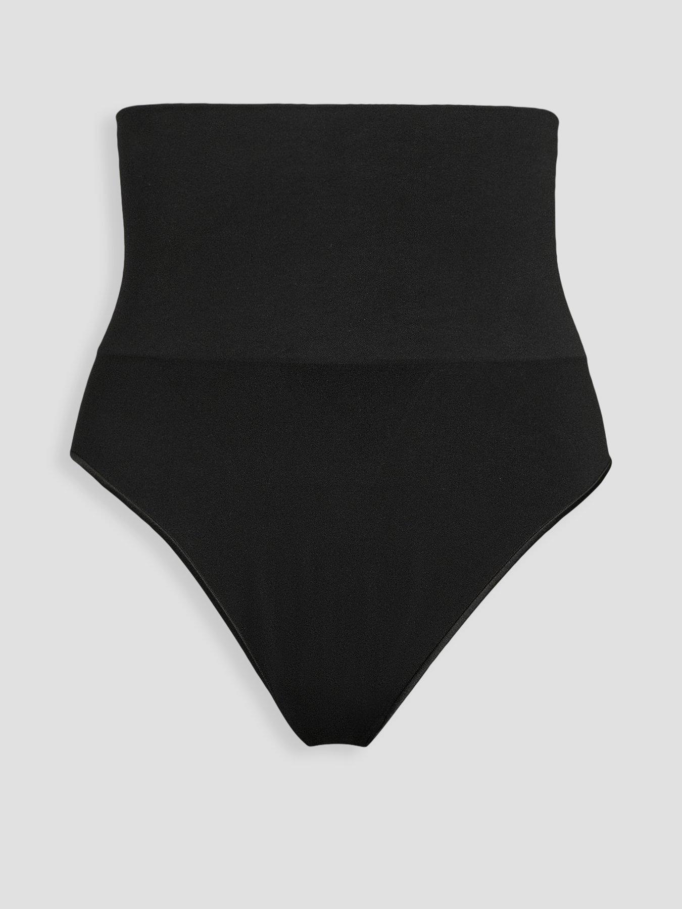 Image 4 of 4 of The Very Collection Shape Enhancing Seamless High Waist Thong - Strong Control - Black