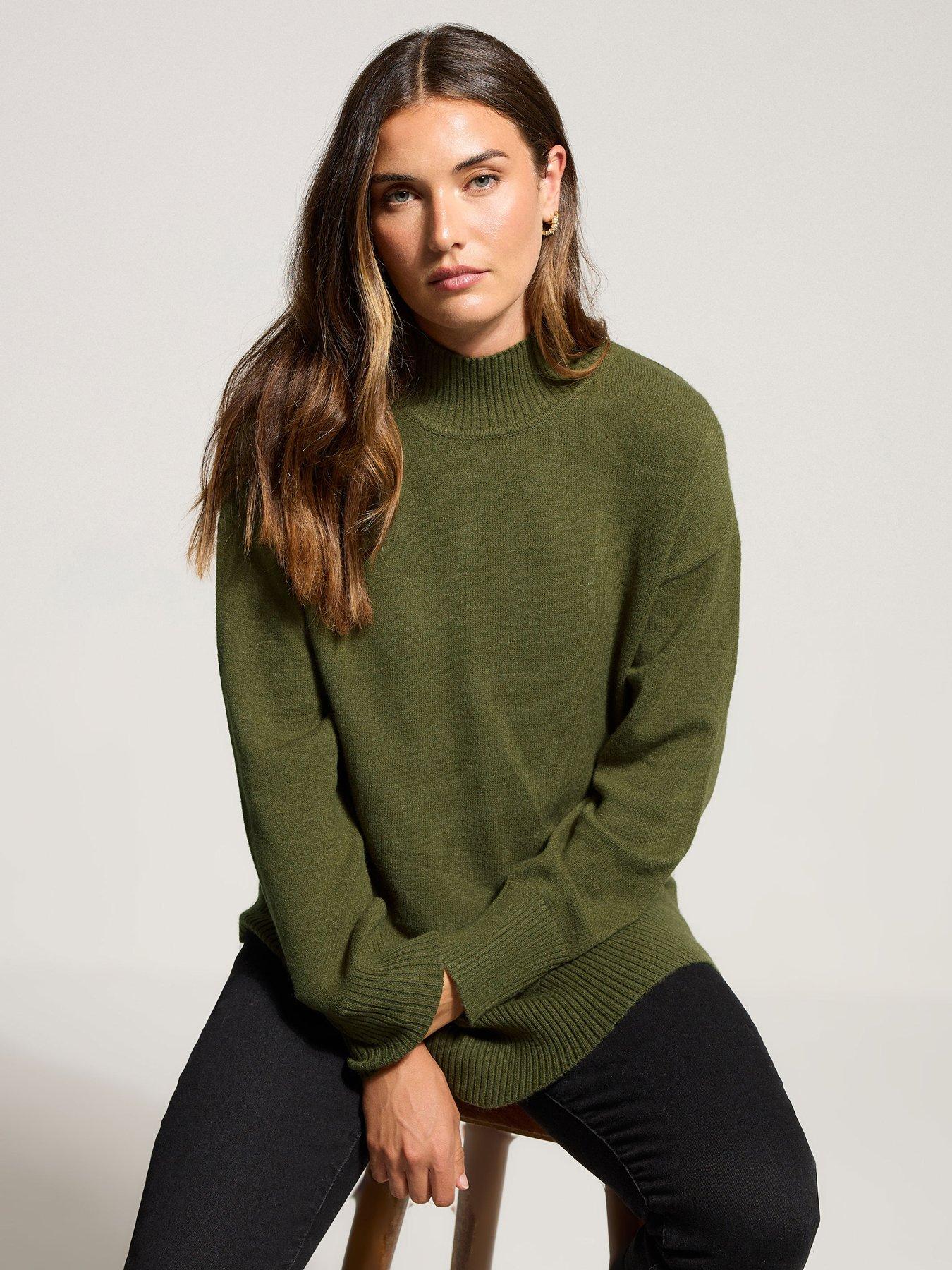 undefined Turtle Neck Jumper - Green