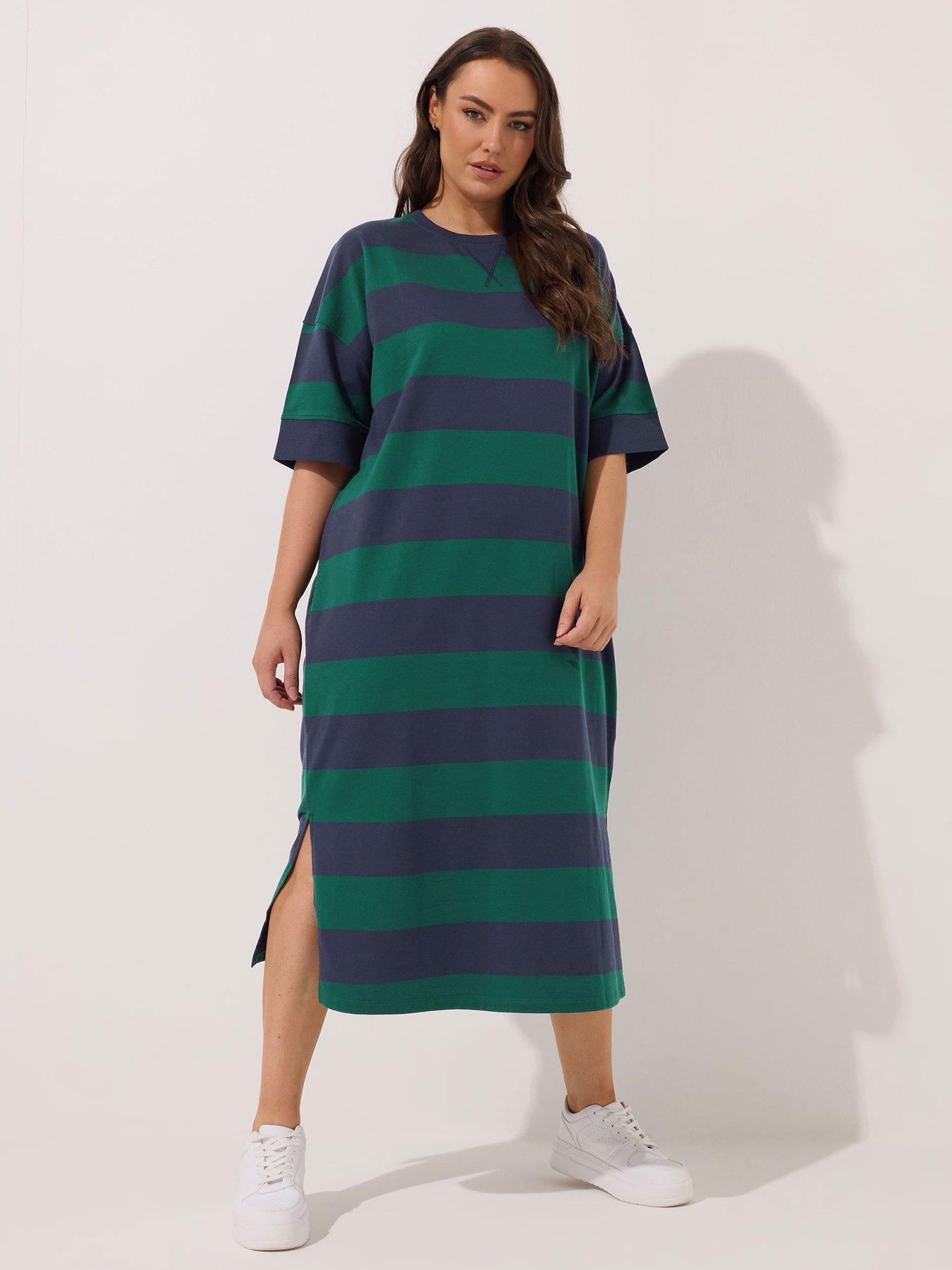 undefined Curve Throw On Dress - Blue