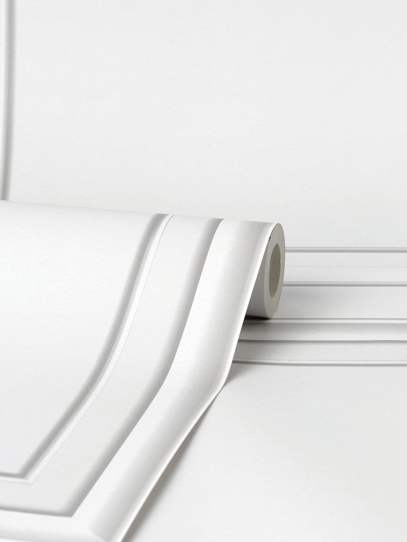 Image 4 of 4 of Fine Decor Decorative Panel Wallpaper - White