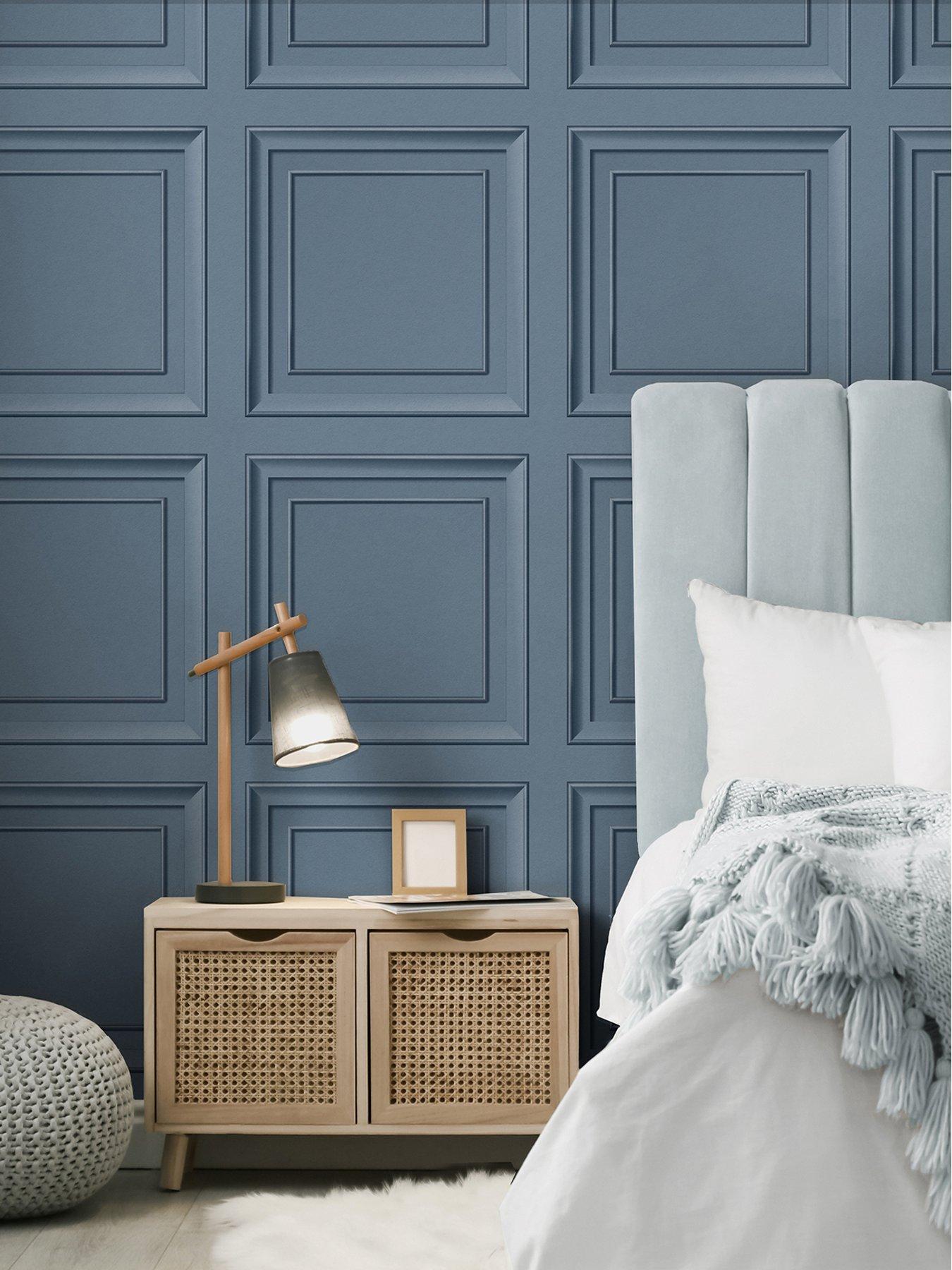 Image 1 of 5 of Fine Decor Decorative Panel Wallpaper -blue