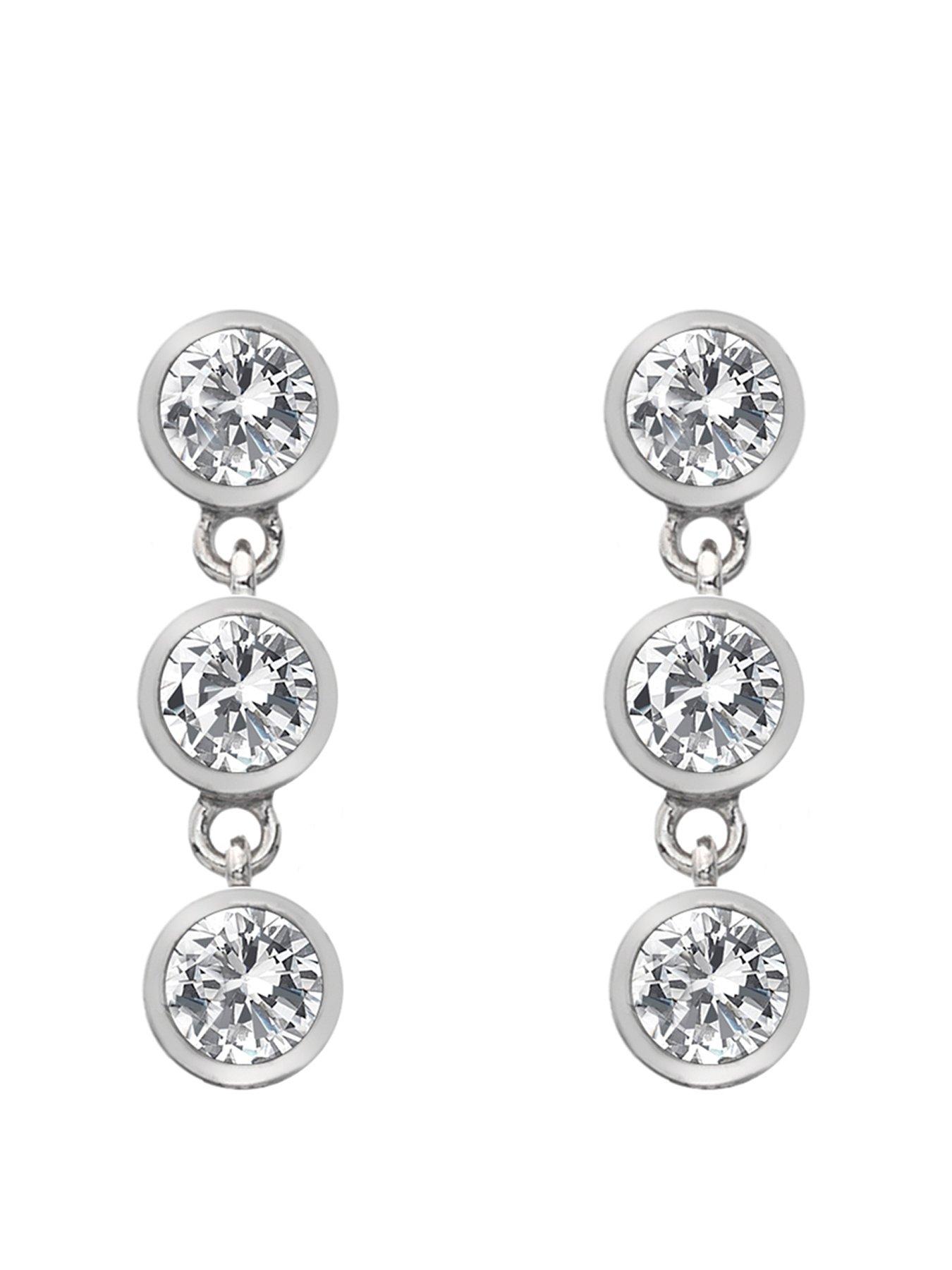 undefined Tender Earrings - Triple Drop - Silver
