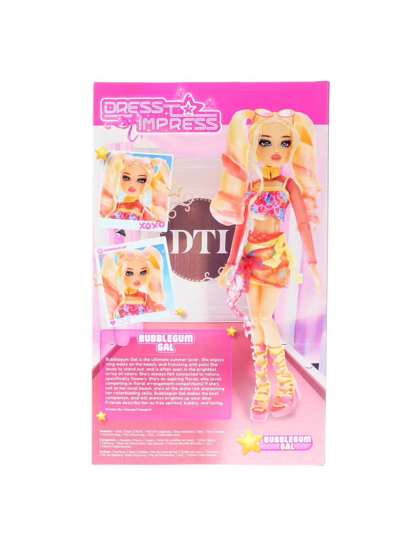 Dress To Impress – Bubblegum Gal Fashion Doll Serie 1 Welle 1, 29,2 Cm, Voll Beweglich, Mit Exklusivem DLC-Code – Offizielles Merchandise