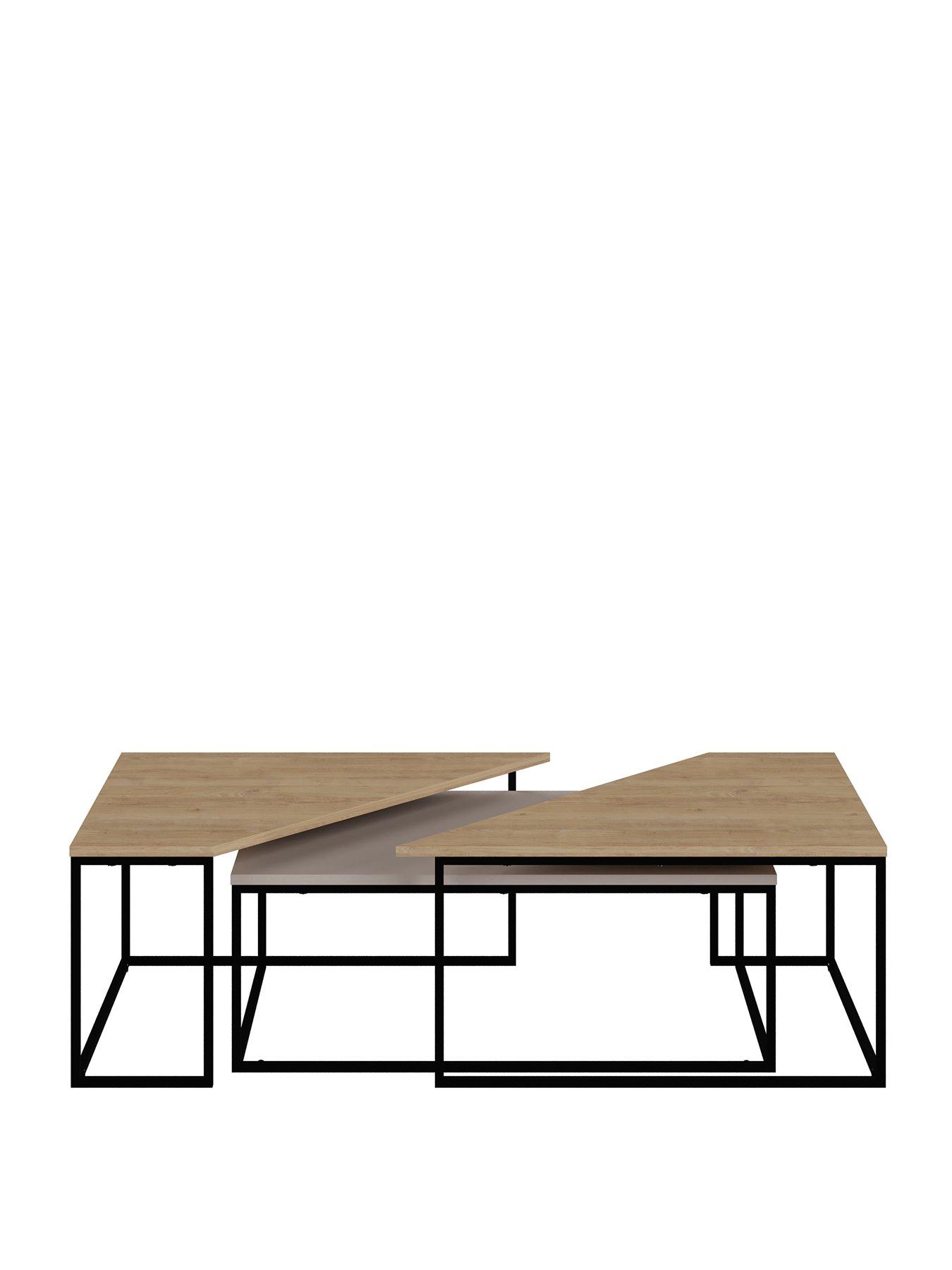 Image 2 of 6 of Decortie Ohlady Coffee Table - Mocha/oak