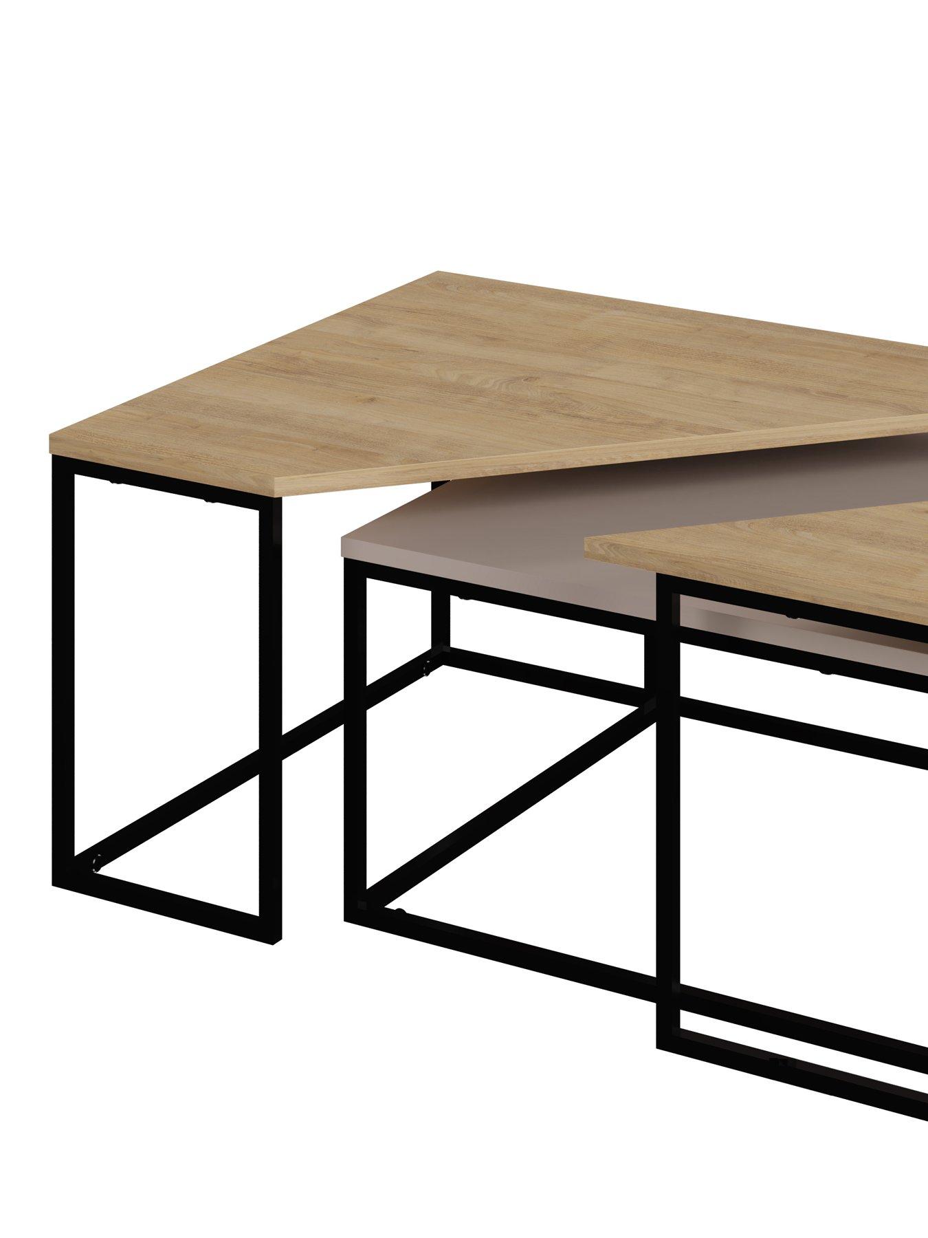 Image 4 of 6 of Decortie Ohlady Coffee Table - Mocha/oak