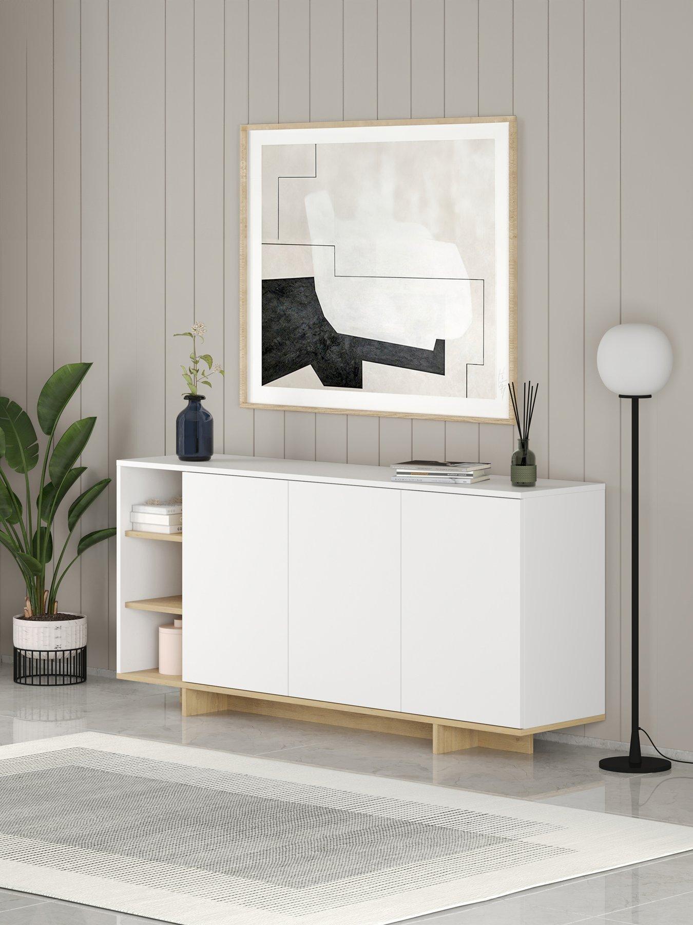 Decortie Stockton Sideboard- White/oak