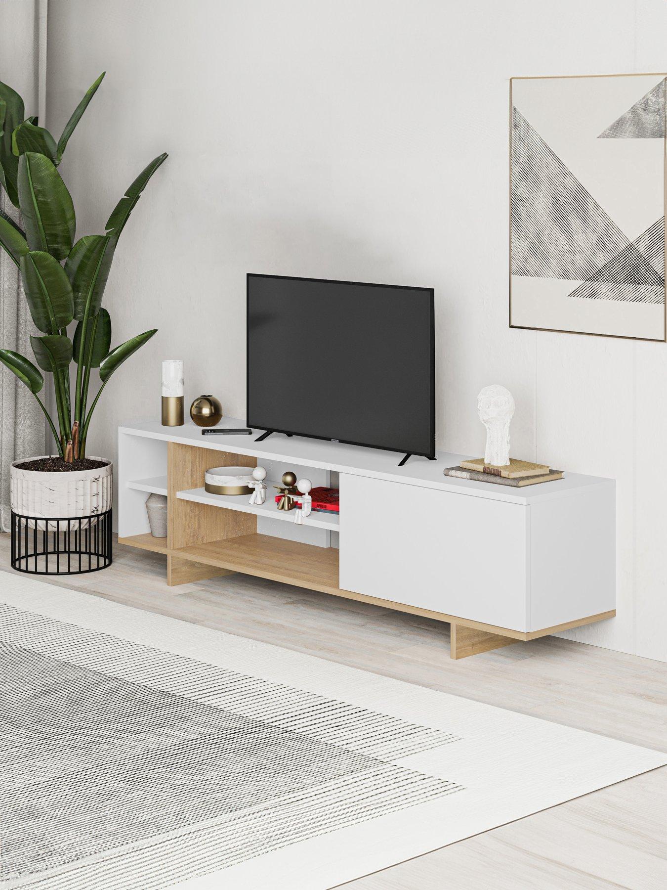 undefined Stockton Tv Stand - White/oak