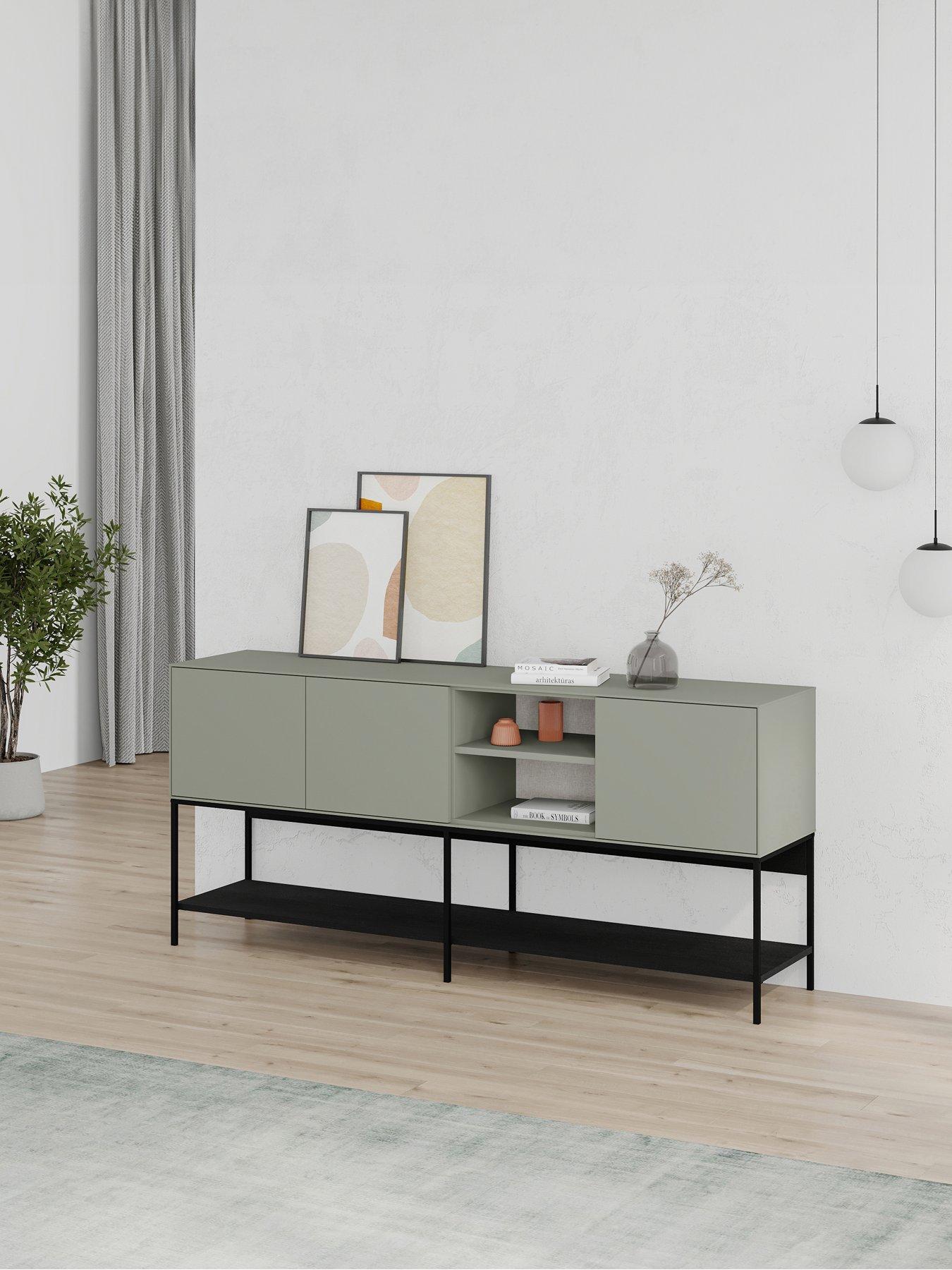 Decortie: Cherry Large Sideboard - Oud/black