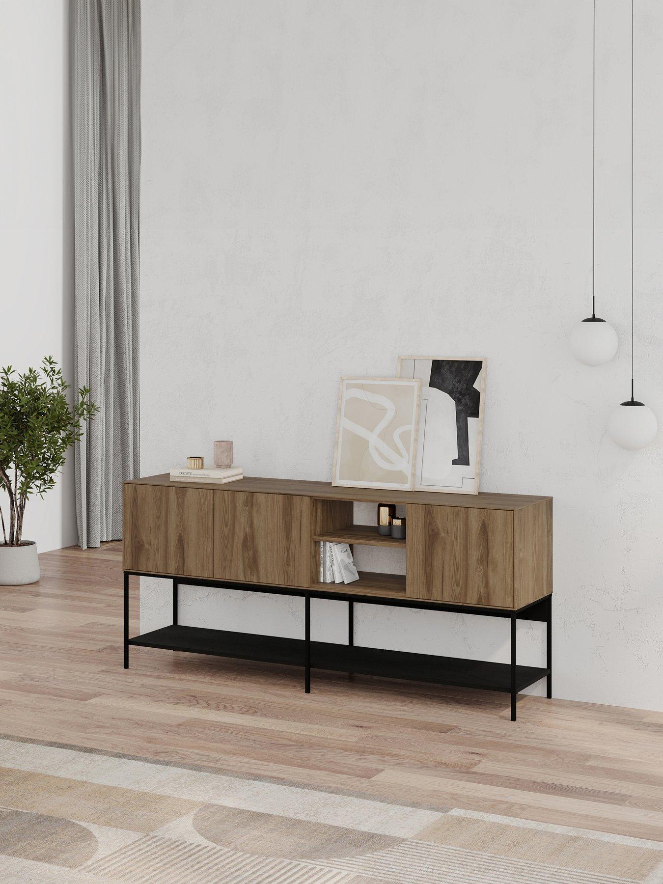 Decortie Cherry Large Sideboard - Oud/black