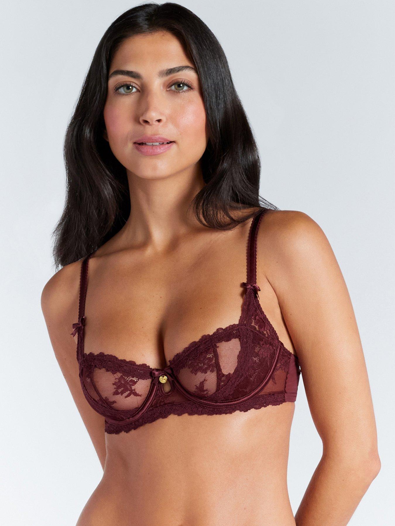 undefined Boux Avenue Carissa Balconette Bra - Oxblood
