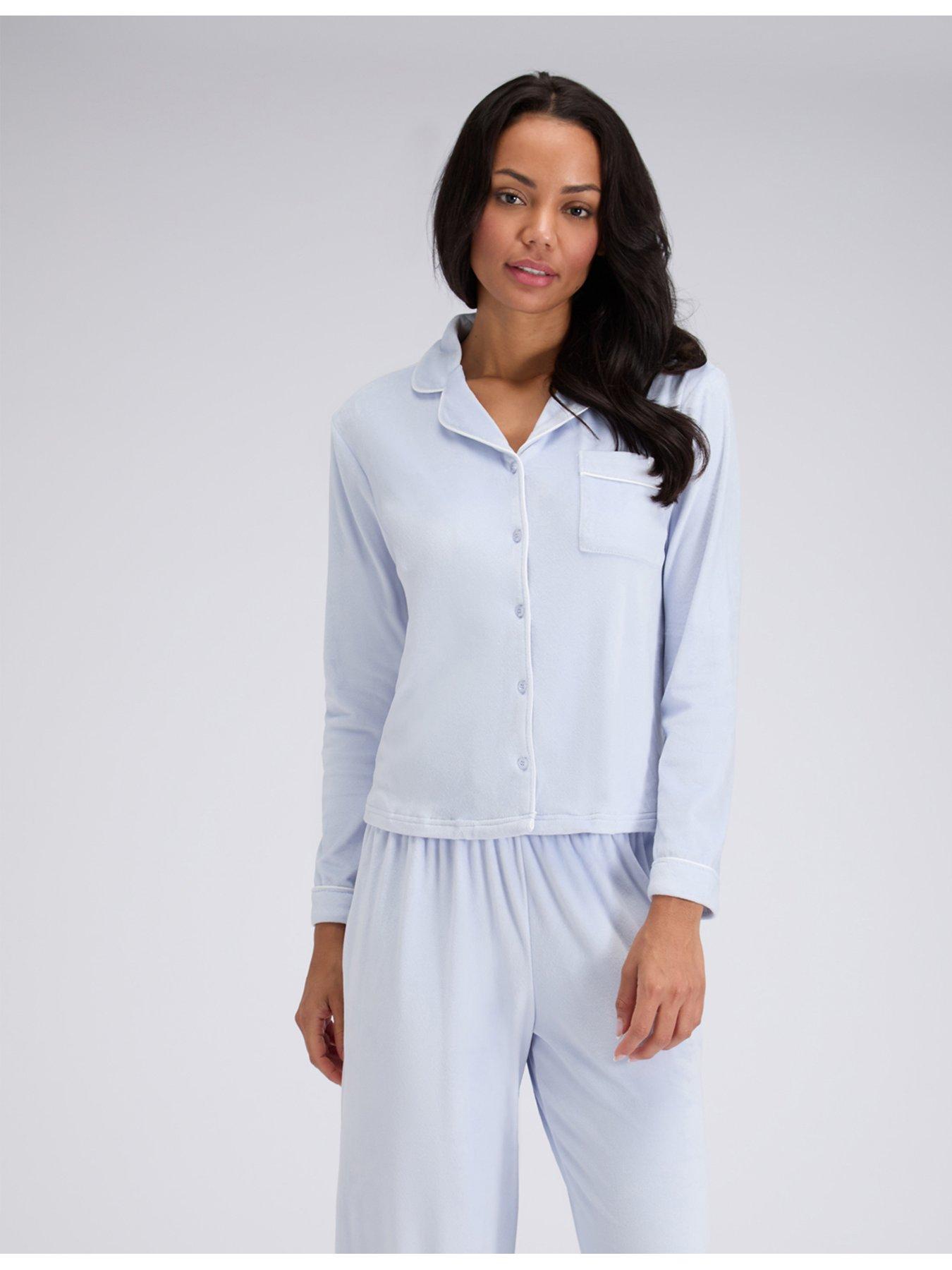 Boux Avenue Velour Pyjama Set - Grey