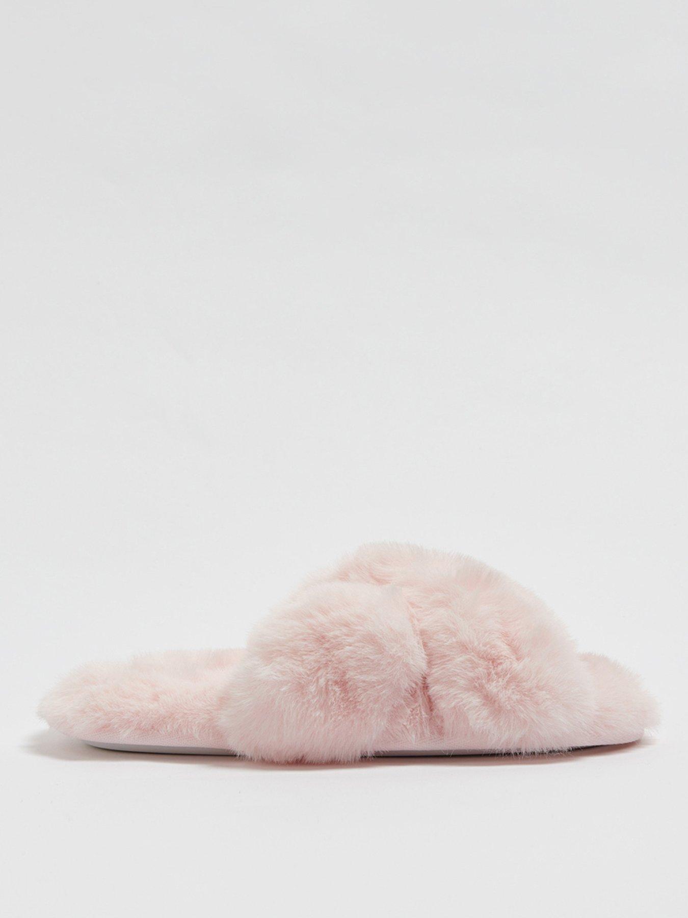 Image 2 of 5 of Boux Avenue Cross Band Slipper - Powder Pink