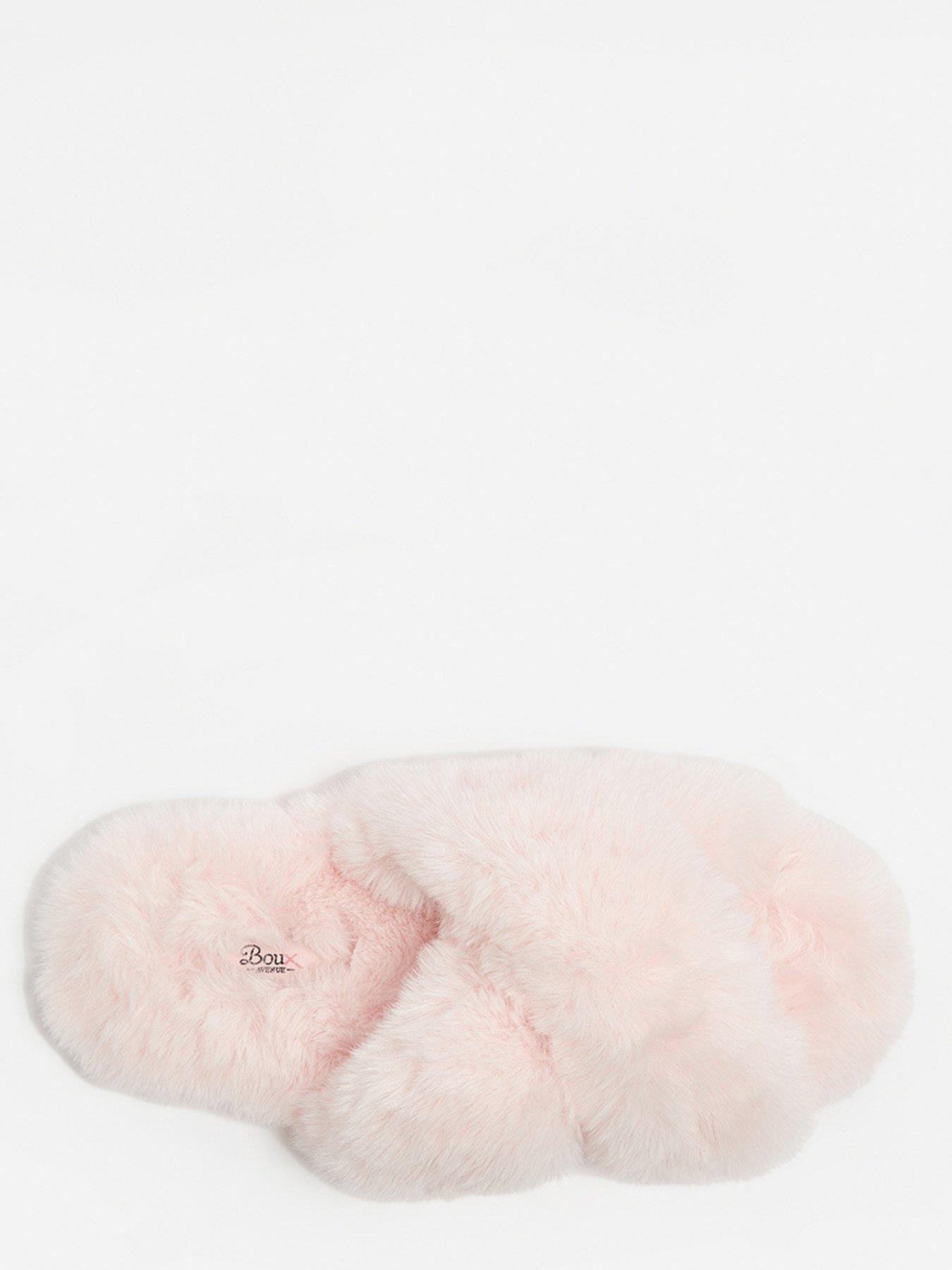 Image 3 of 5 of Boux Avenue Cross Band Slipper - Powder Pink