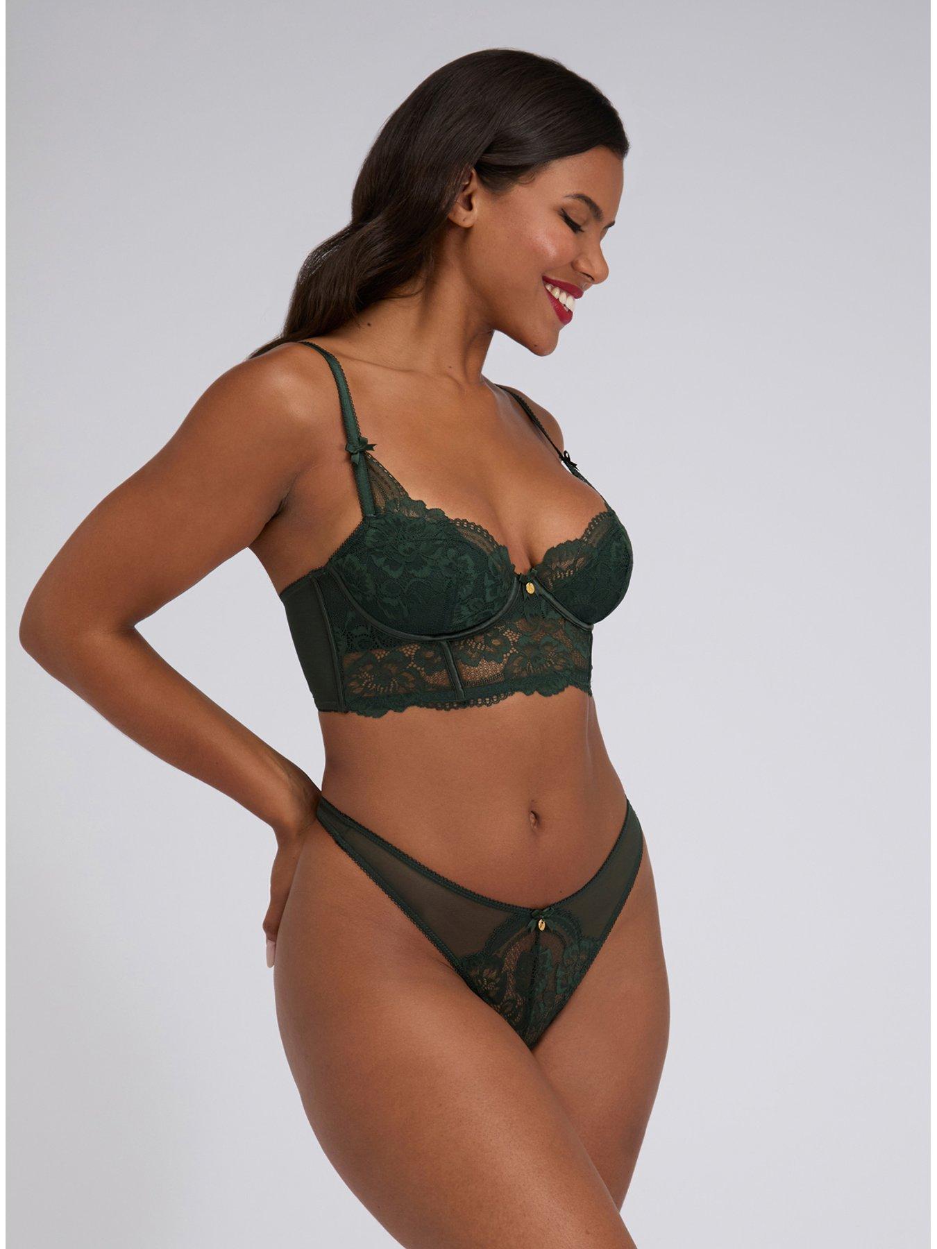 Boux Avenue Wren Lace Longling Bra - Green