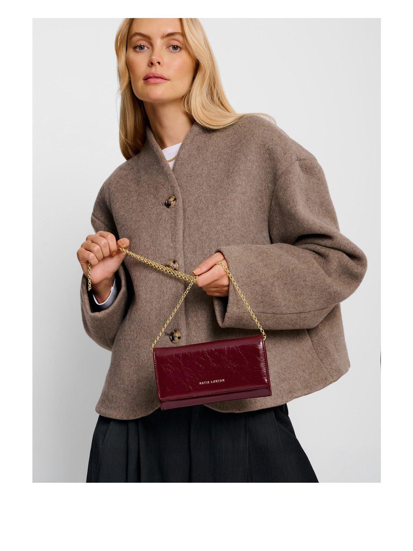 undefined Zea Patent Crackle Purse Crossbody  -  Cherry Patent