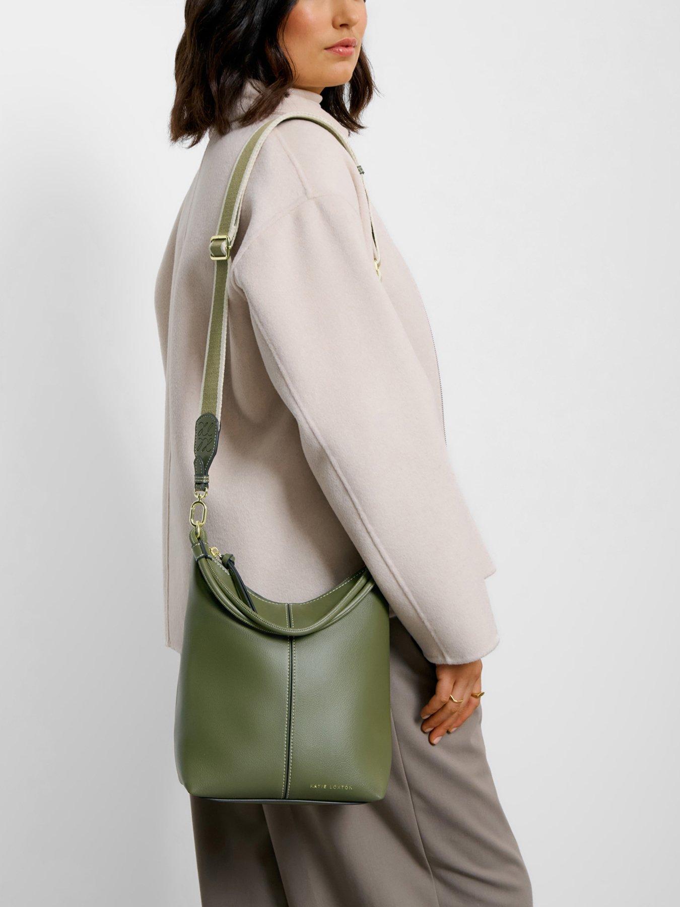 Katie Loxton Hallie Satchel Bag  -  Khaki