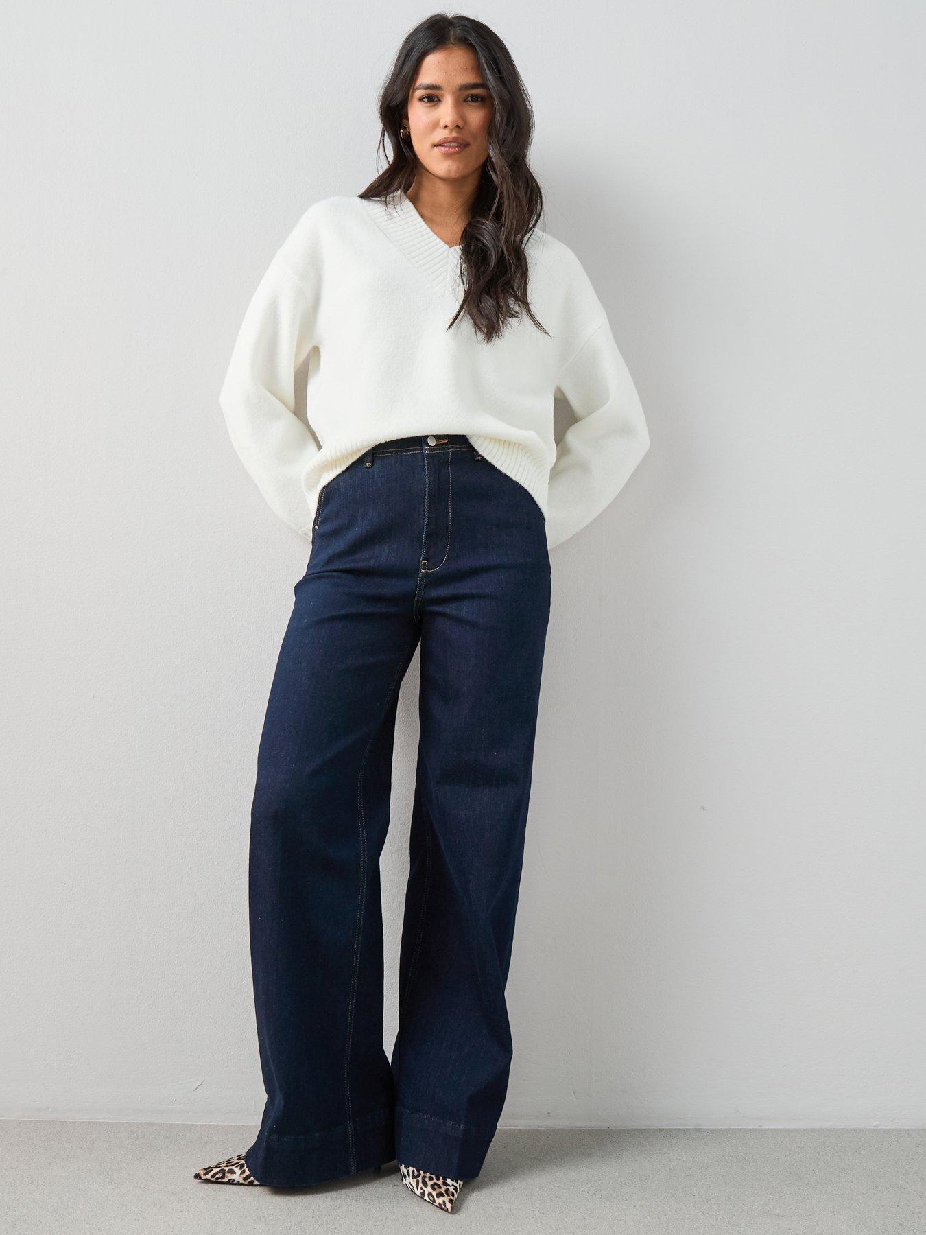 The Very Collection V Neck Jumper - Cream