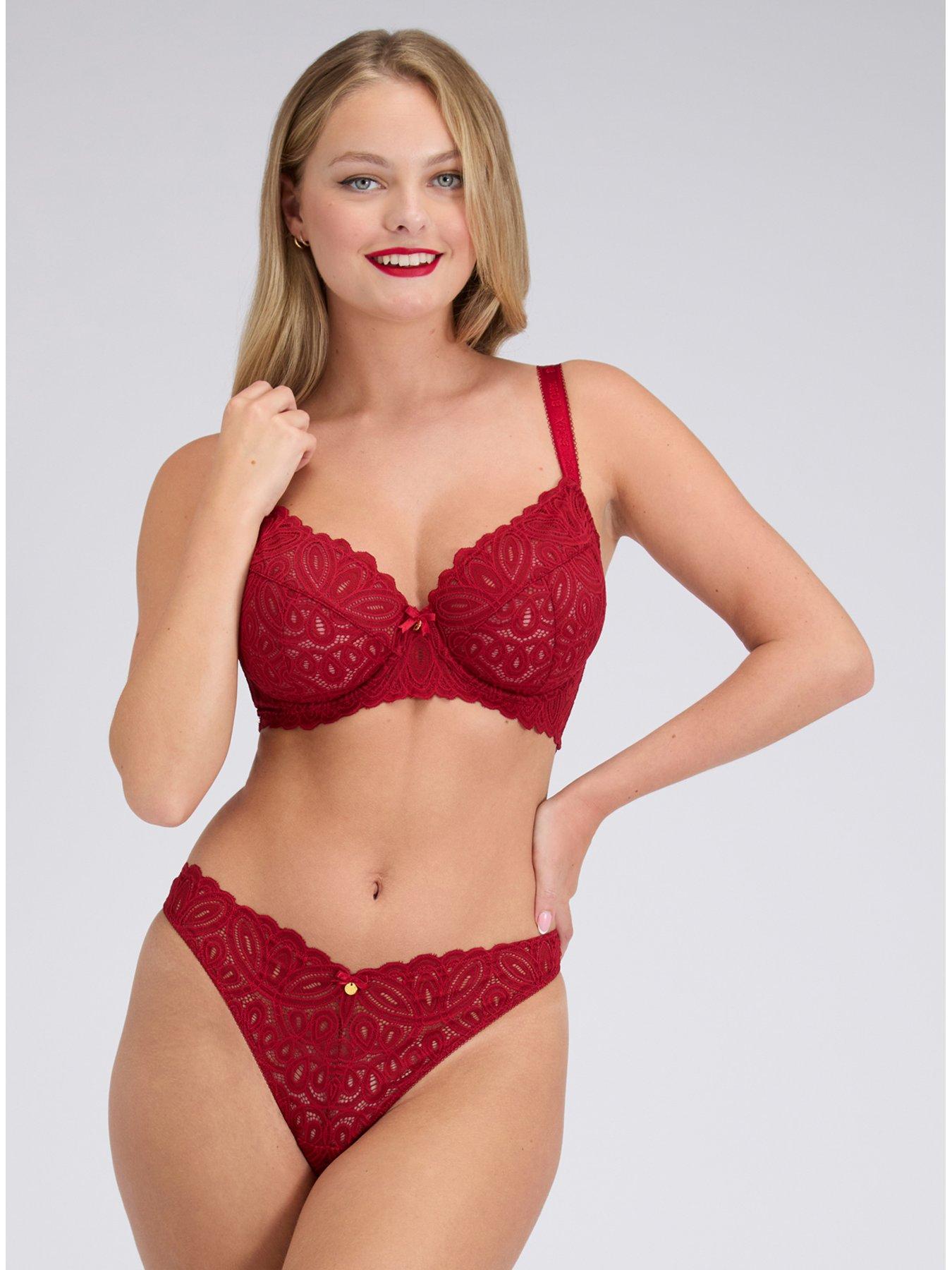 Boux Avenue Camel Plunge Bra - Red
