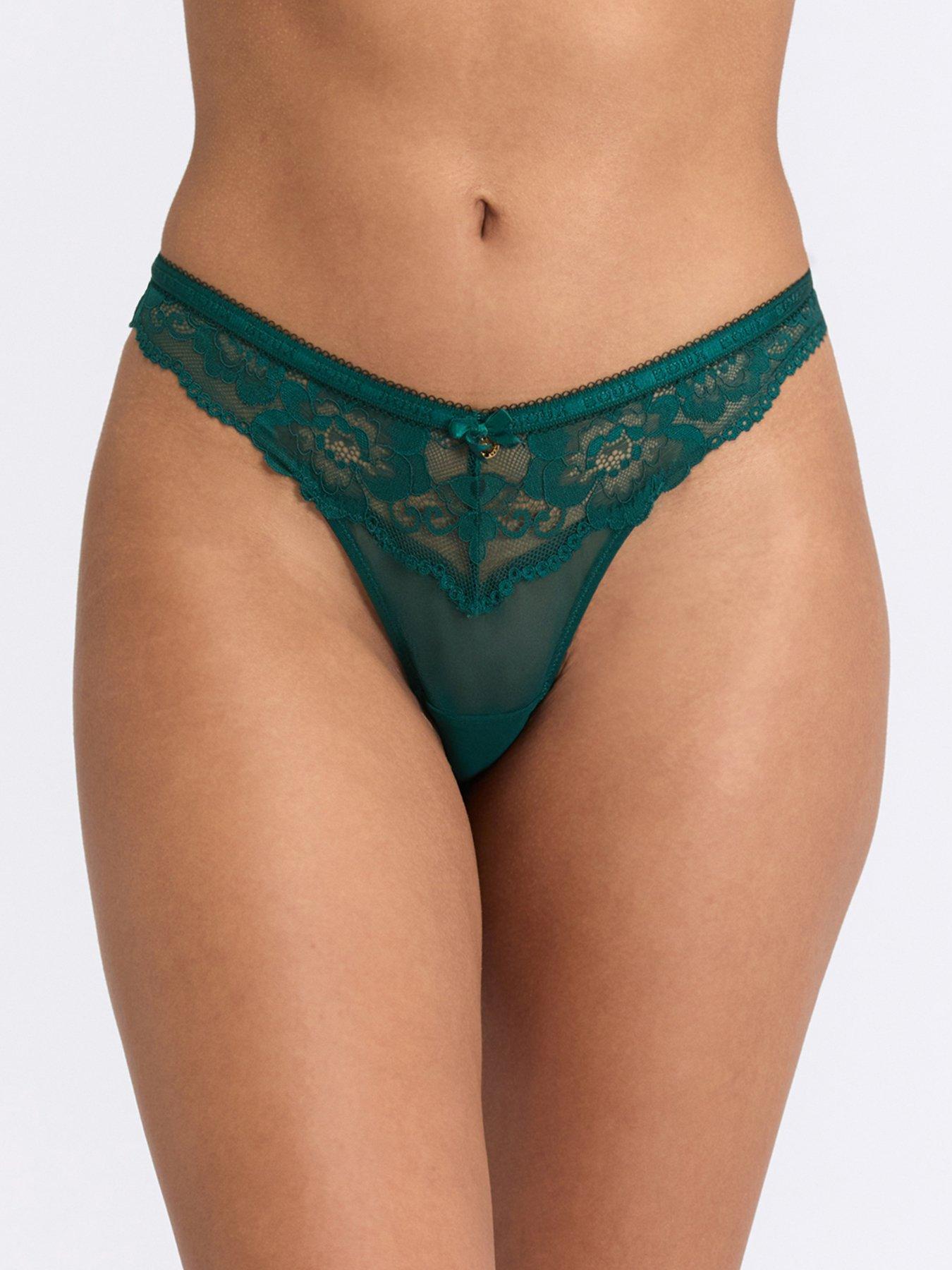 Boux Avenue Boux Avenue Harper Thong - Emerald