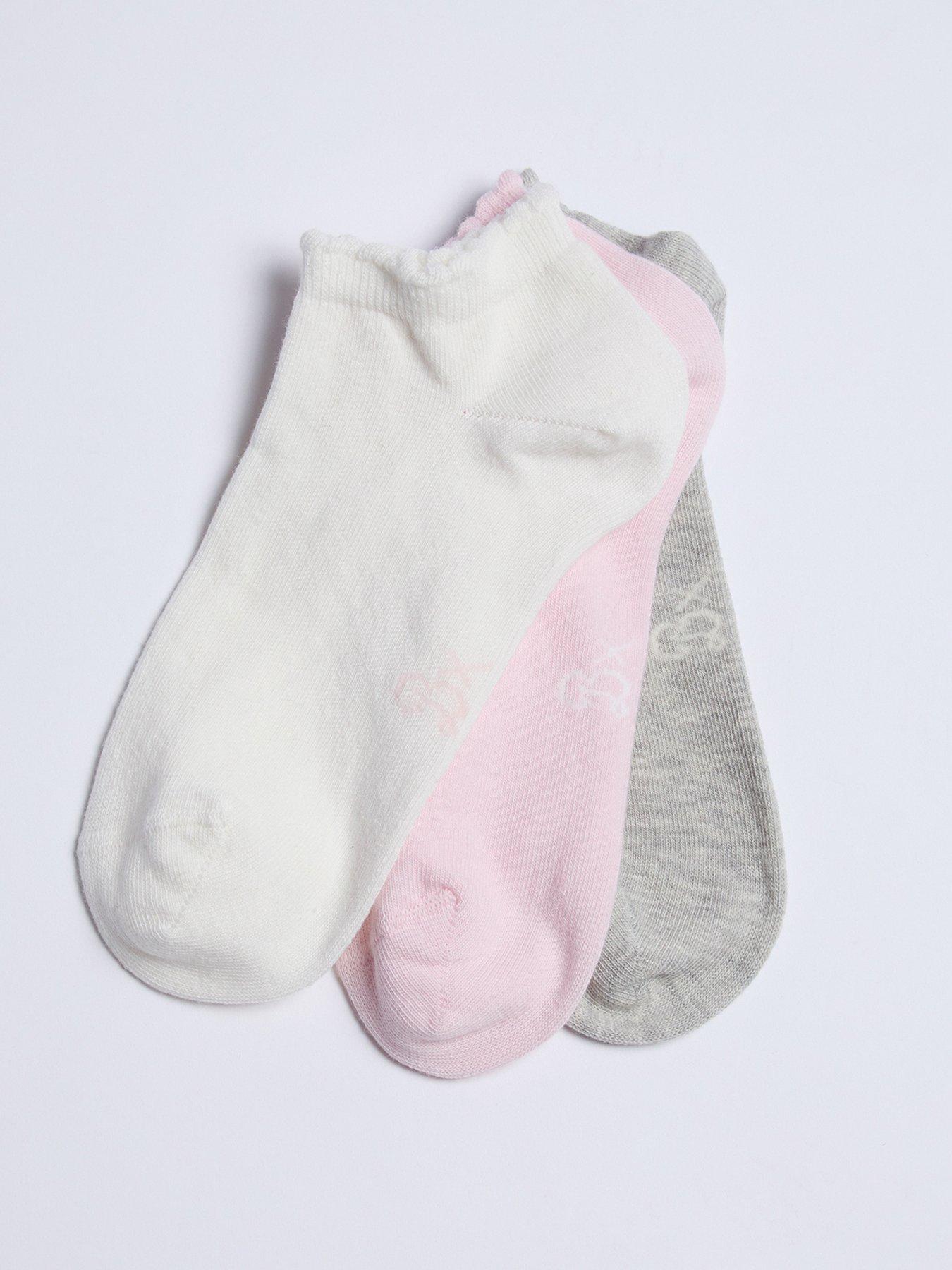 undefined Pack of 3 BX Trainer Socks - Pink Mix