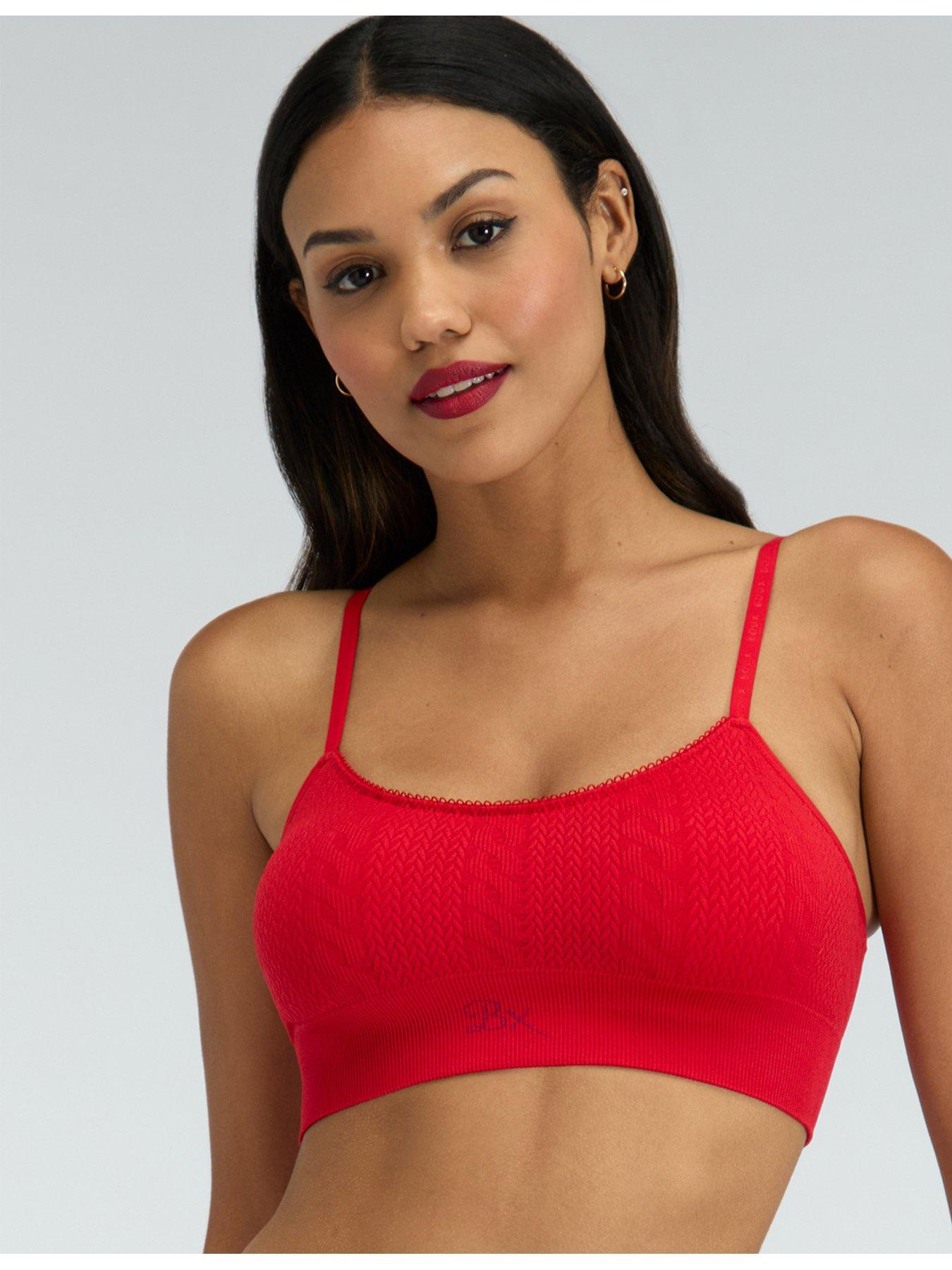 Boux Avenue Cable Seamless Bralette - Red