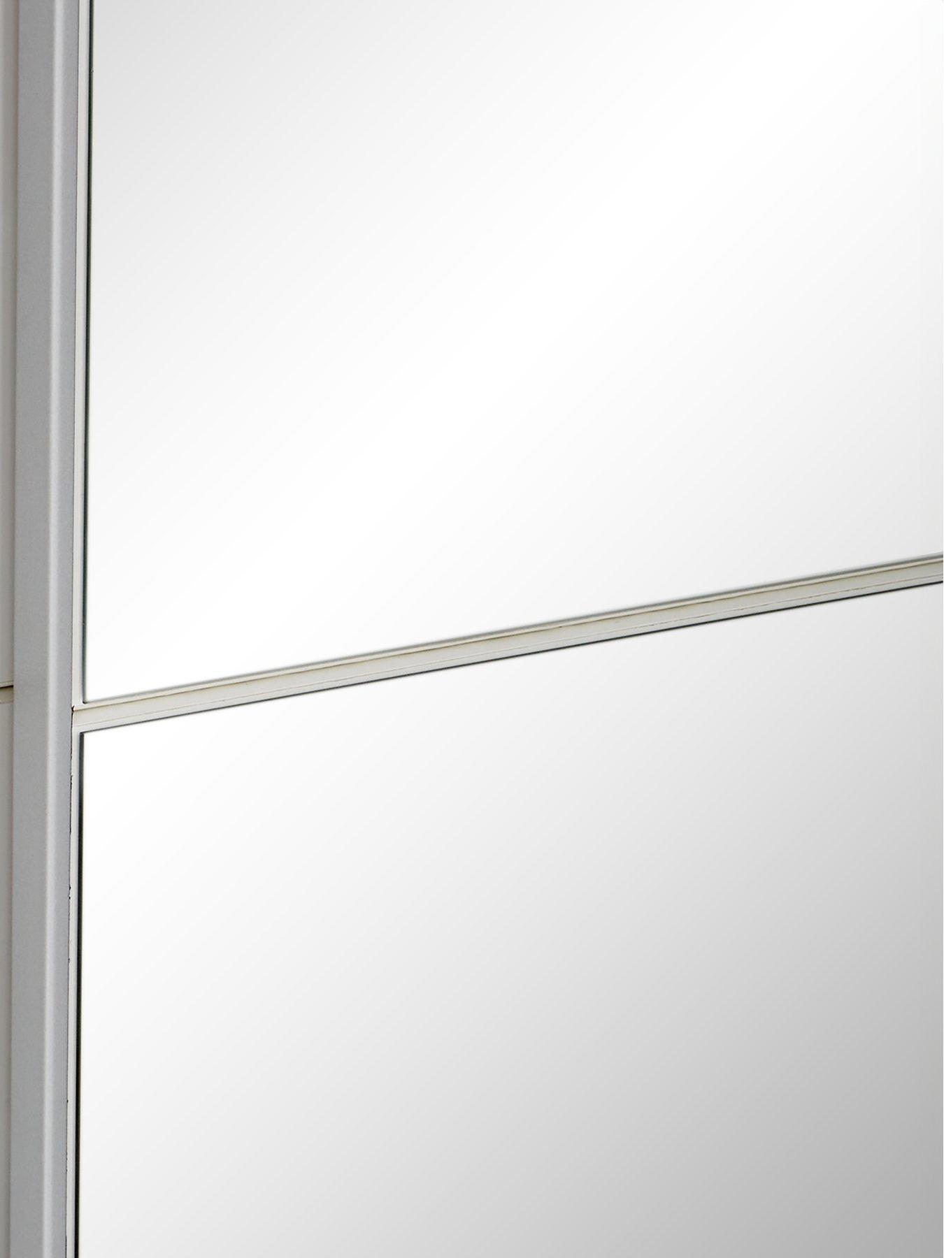 Image 5 of 6 of The Very Collection Houston&nbsp;150 cm Sliding 2 Door Mirrored Wardrobe - White