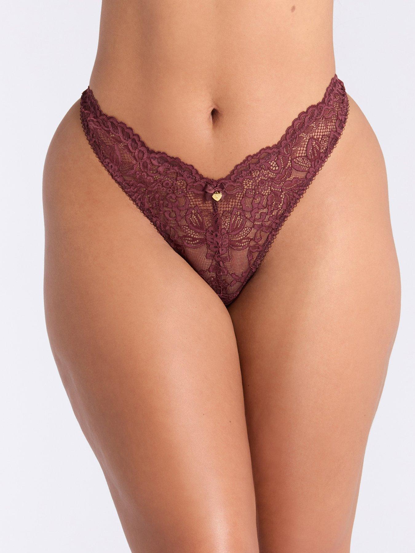 undefined Boux Avenue Billie Thong - Maroon