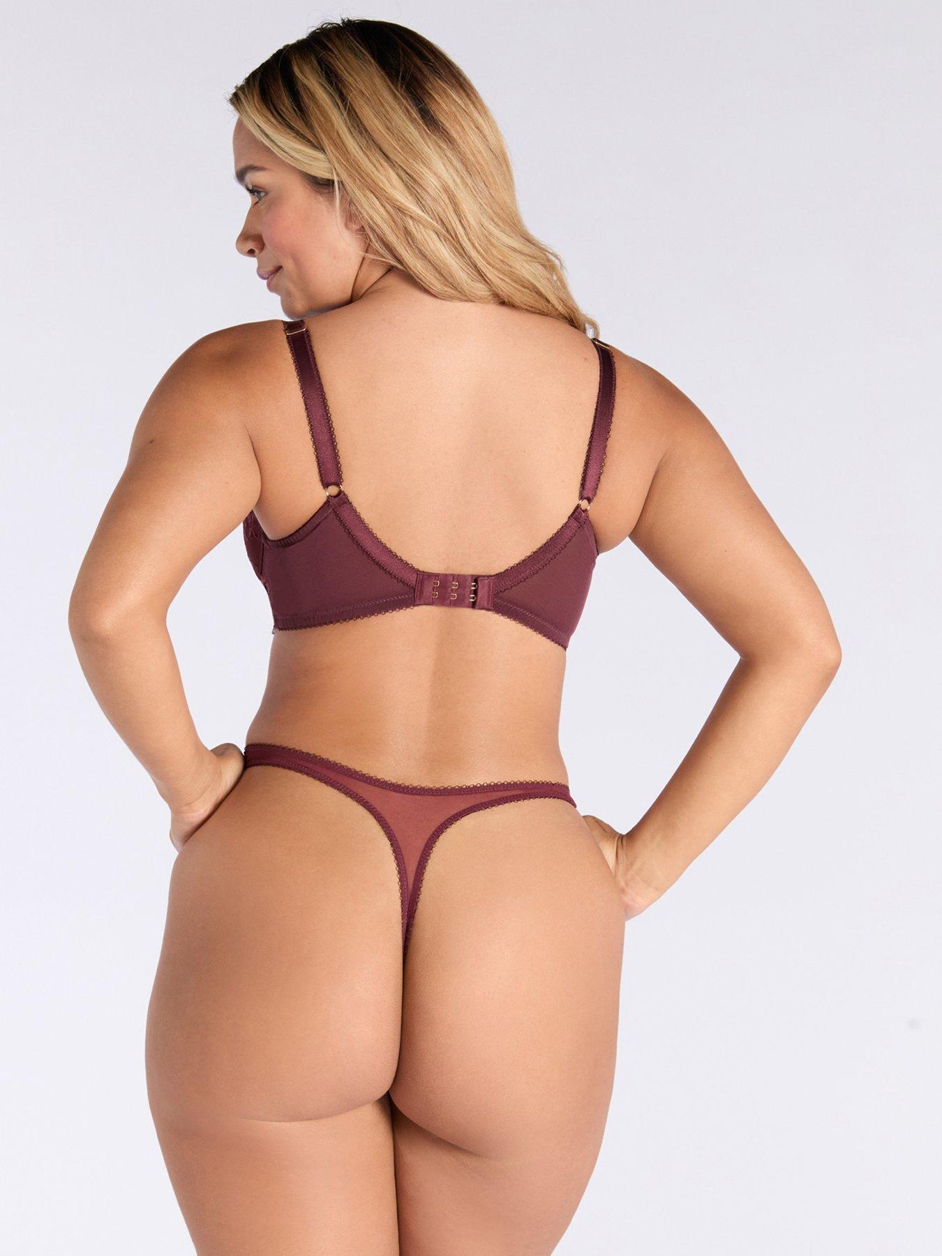 Image 2 of 4 of Boux Avenue Billie Thong - Maroon