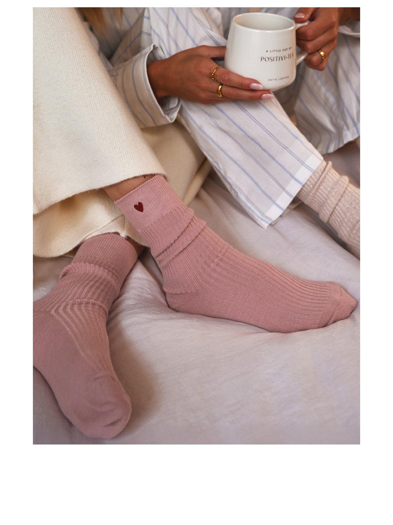 Katie Loxton Gift Boxed Socks - Heart - Pink