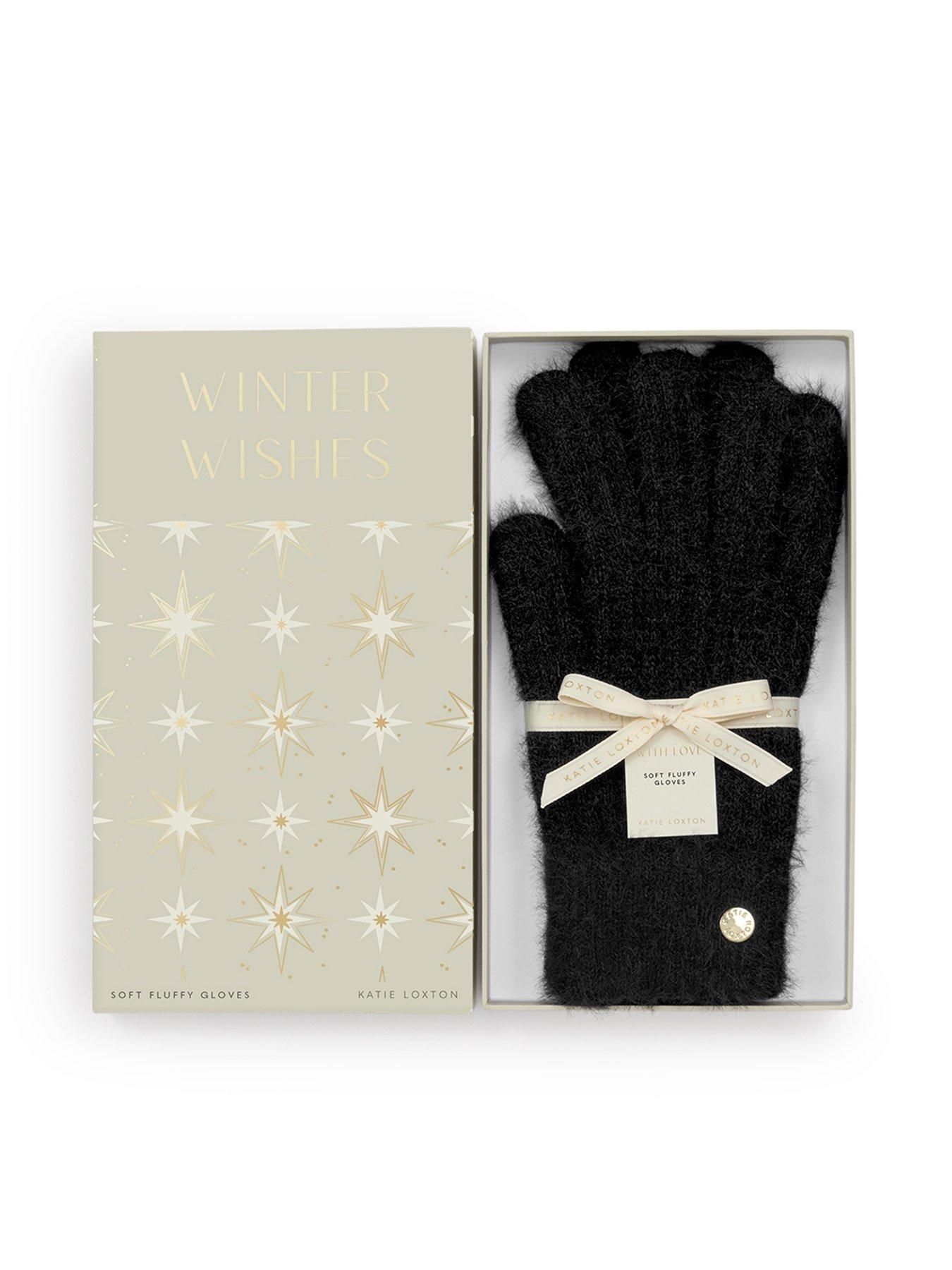 Katie Loxton Gift Boxed Soft Knit Gloves - Black