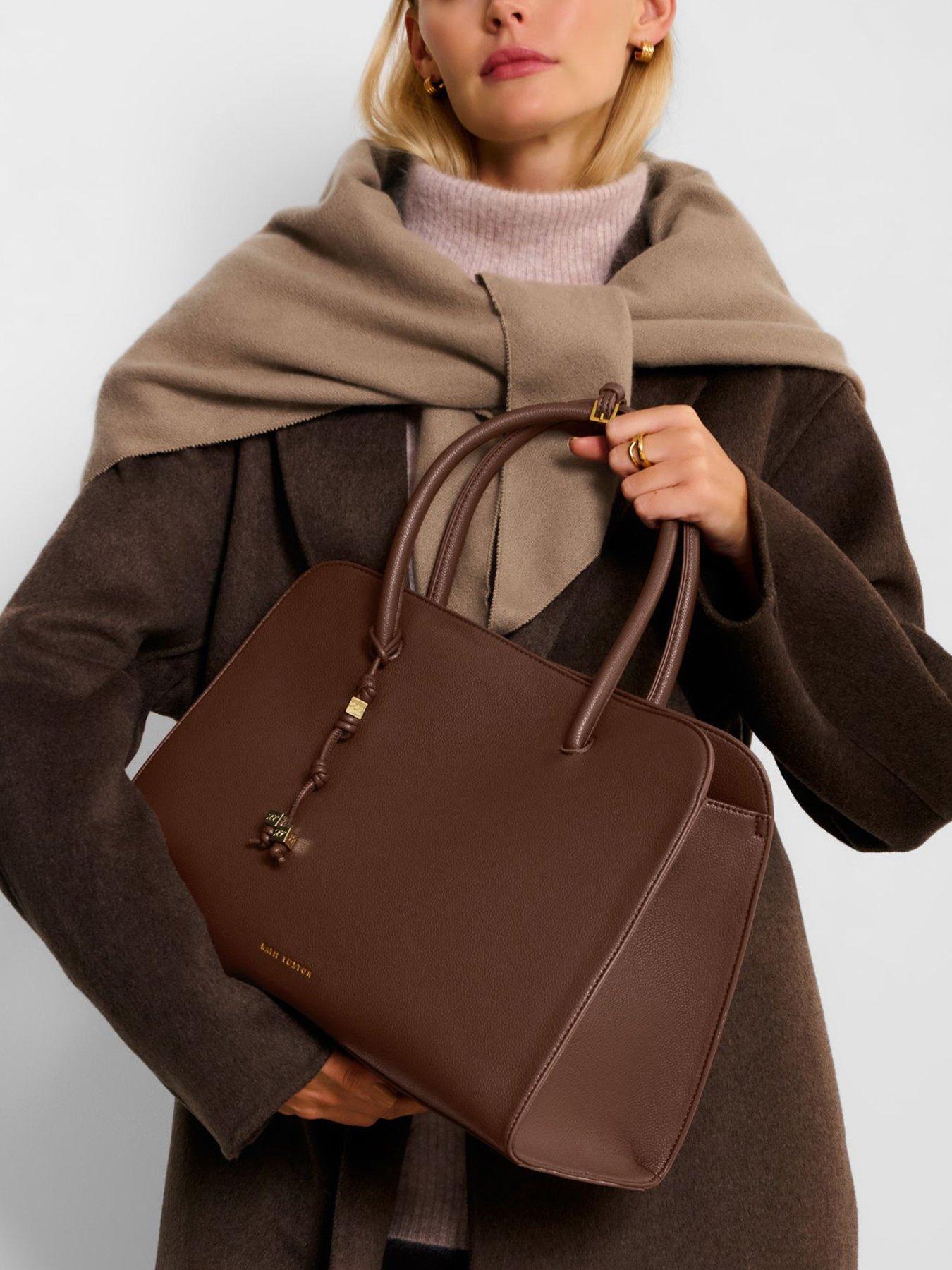undefined Hadley Shoulder Tote Bag  -  Dark Chocolate