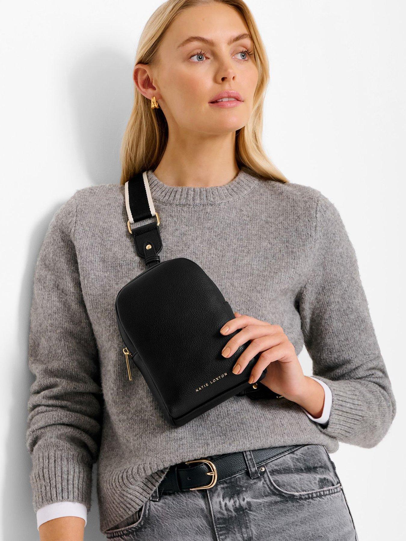 undefined Kaite Canvas Strap Sling Bag  -  Black