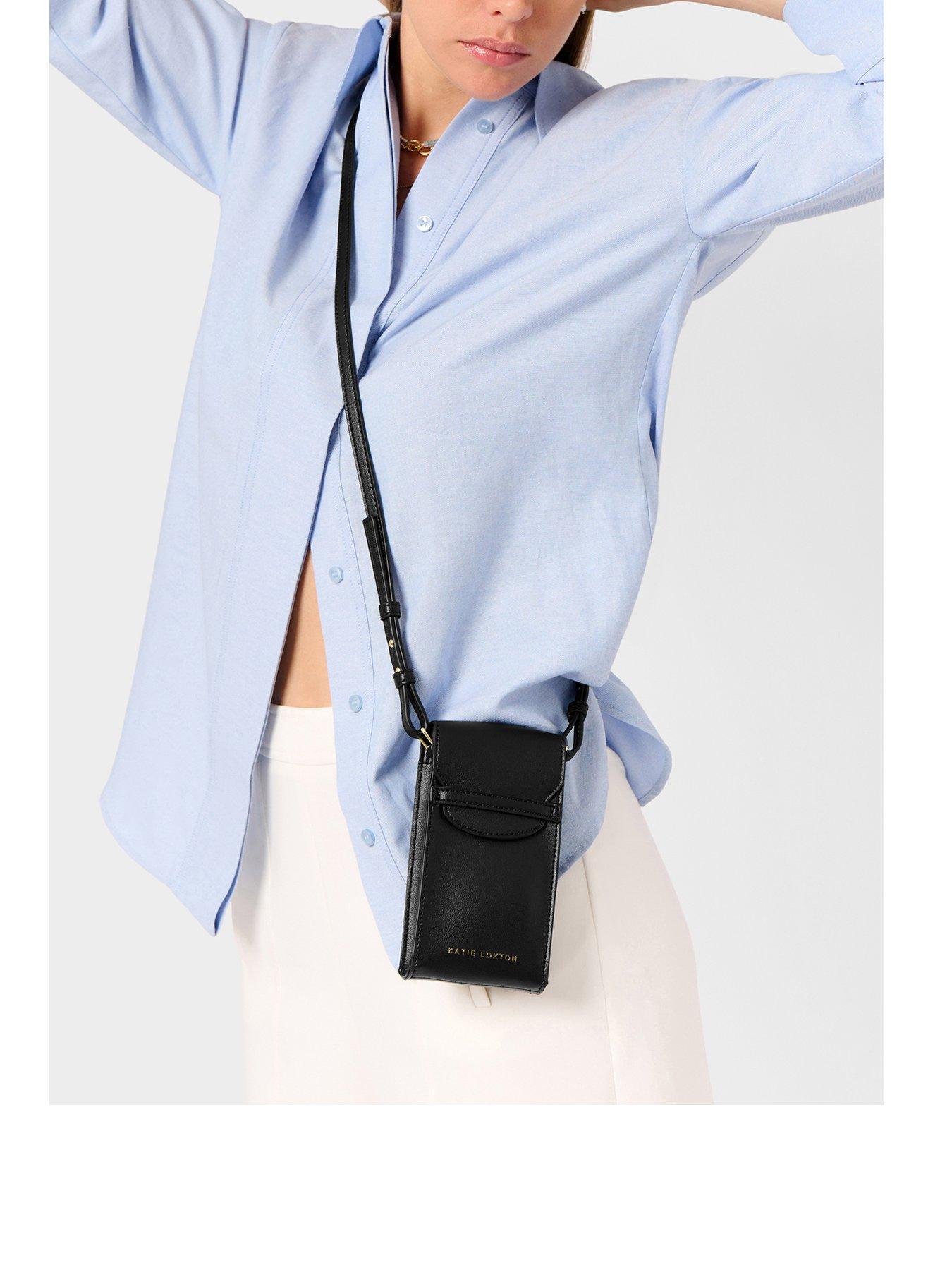undefined Cece Phone Crossbody Bag  -  Black