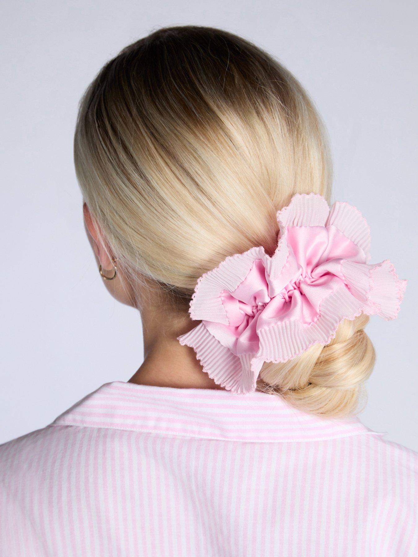 Boux Avenue Plisse Oversized Scrunchie - Pink