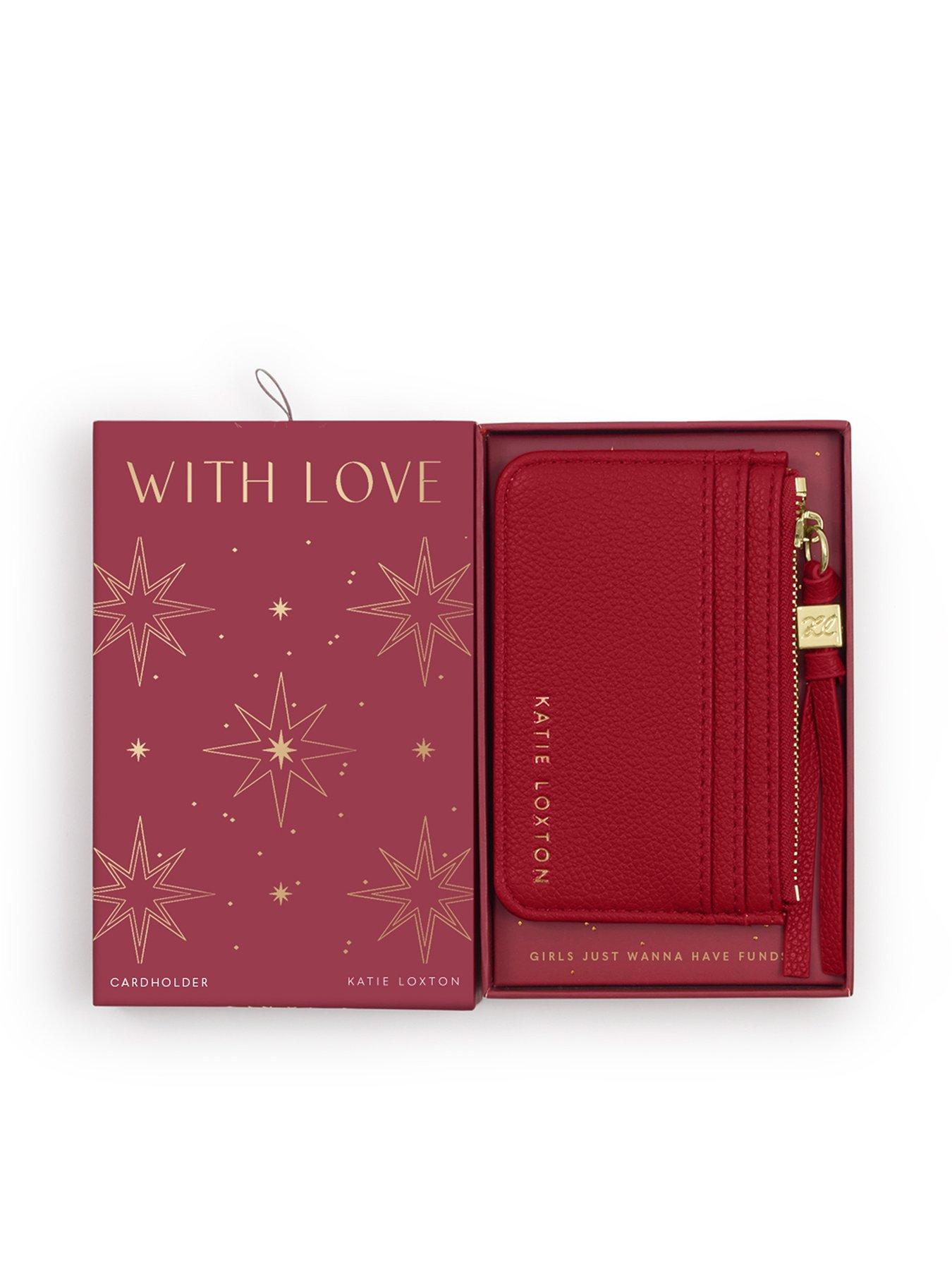 Katie Loxton Gift Boxed Cardholder - Garnet Red