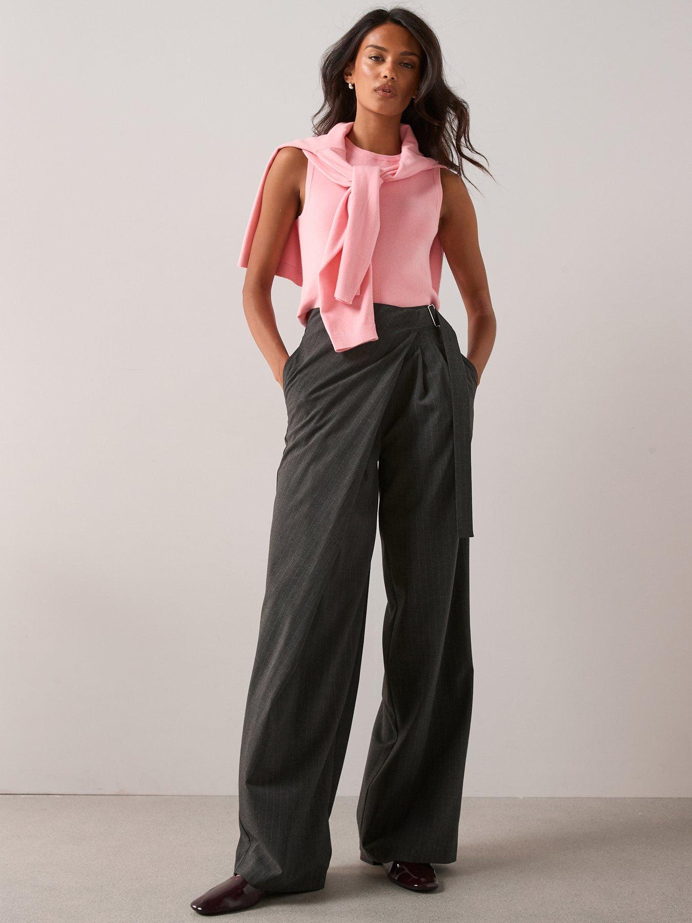Image 1 of 6 of The Very Collection Classic Comfort Crew Neck Vest Co-ord - Pink