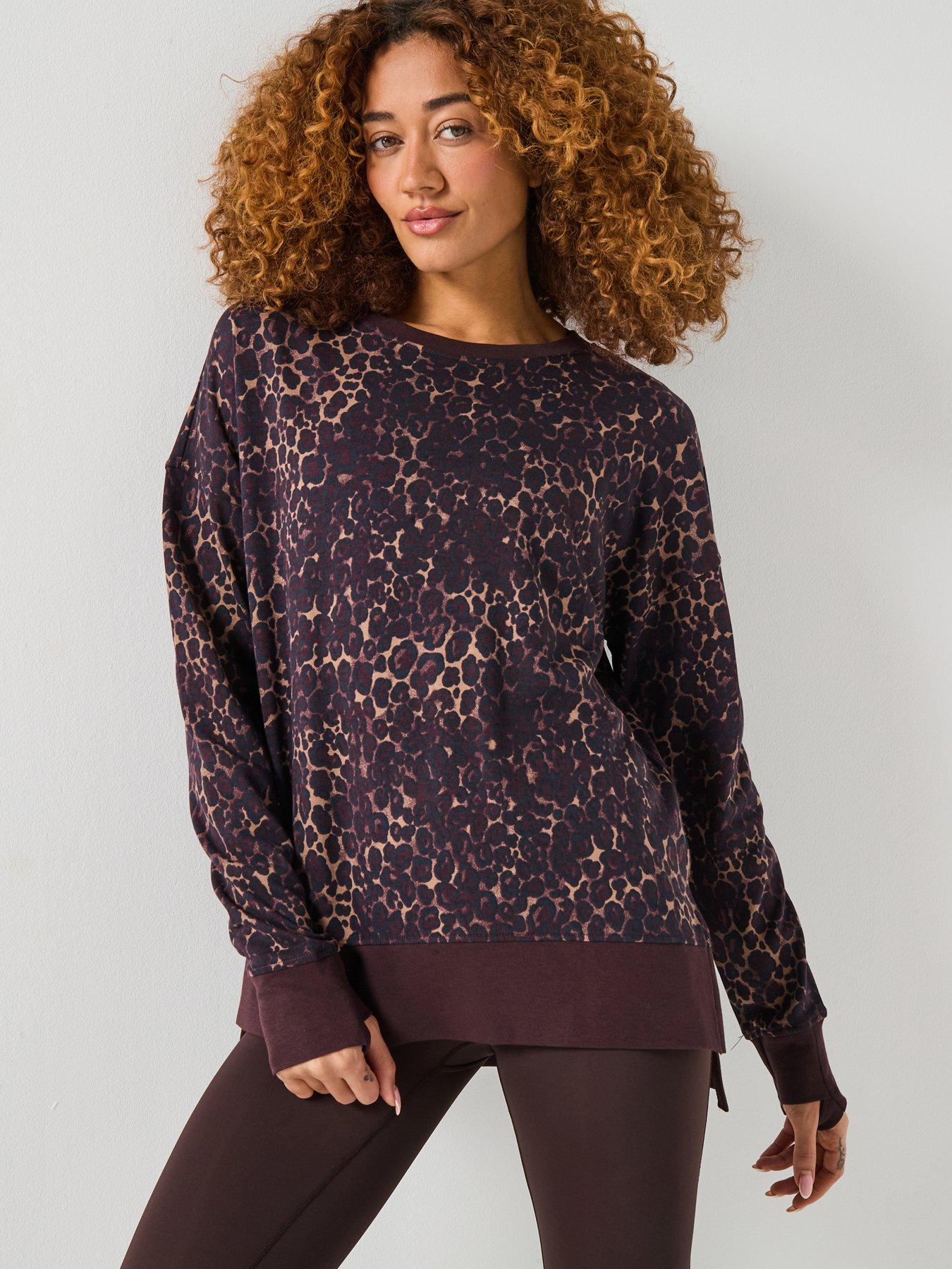 Sweaty Betty Womens After Class Longline Sweatshirt - Brown