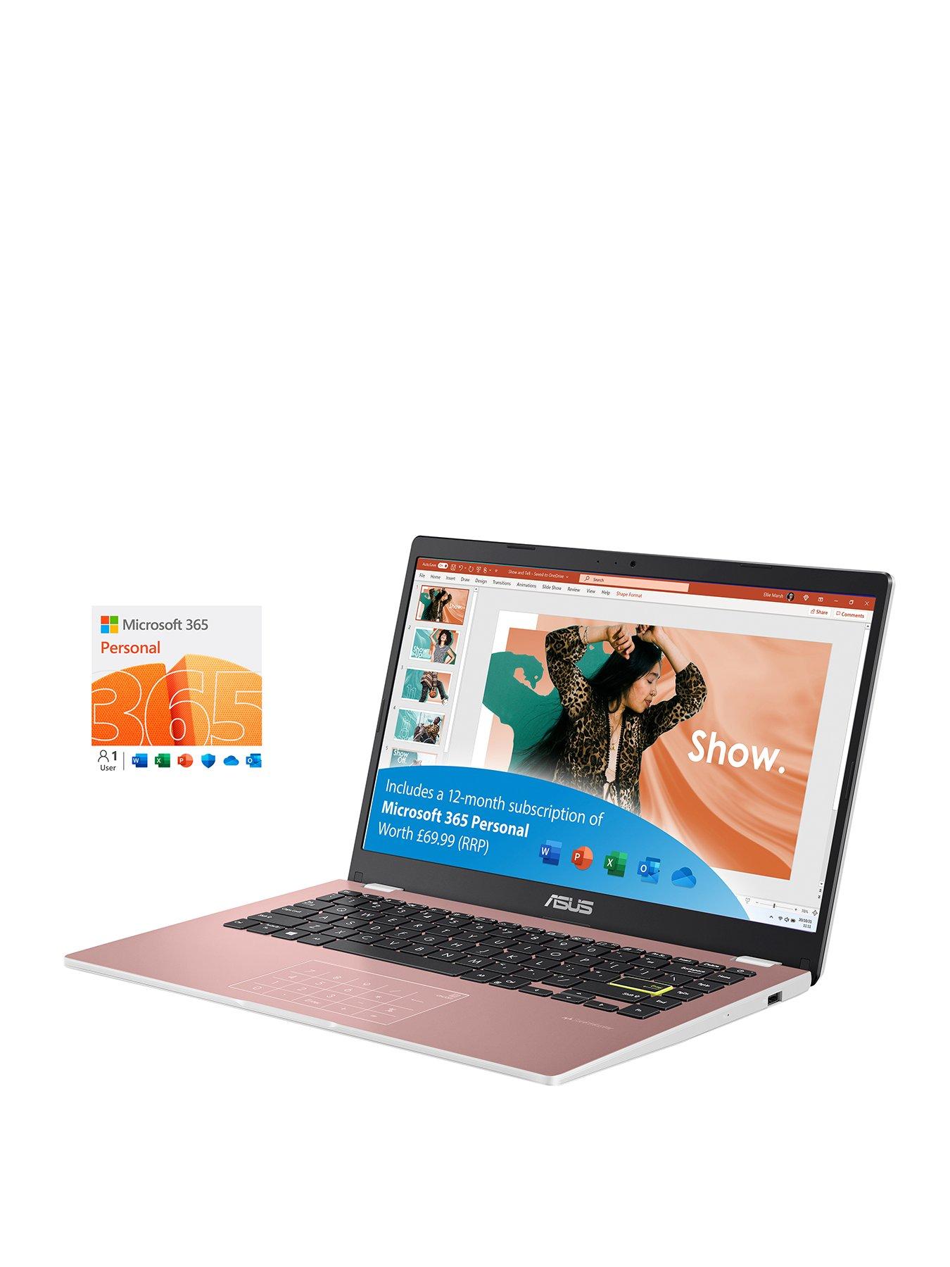 undefined Vivobook Go - 14in - Intel N4500 - 4GB RAM - 128GB SSD - Pink