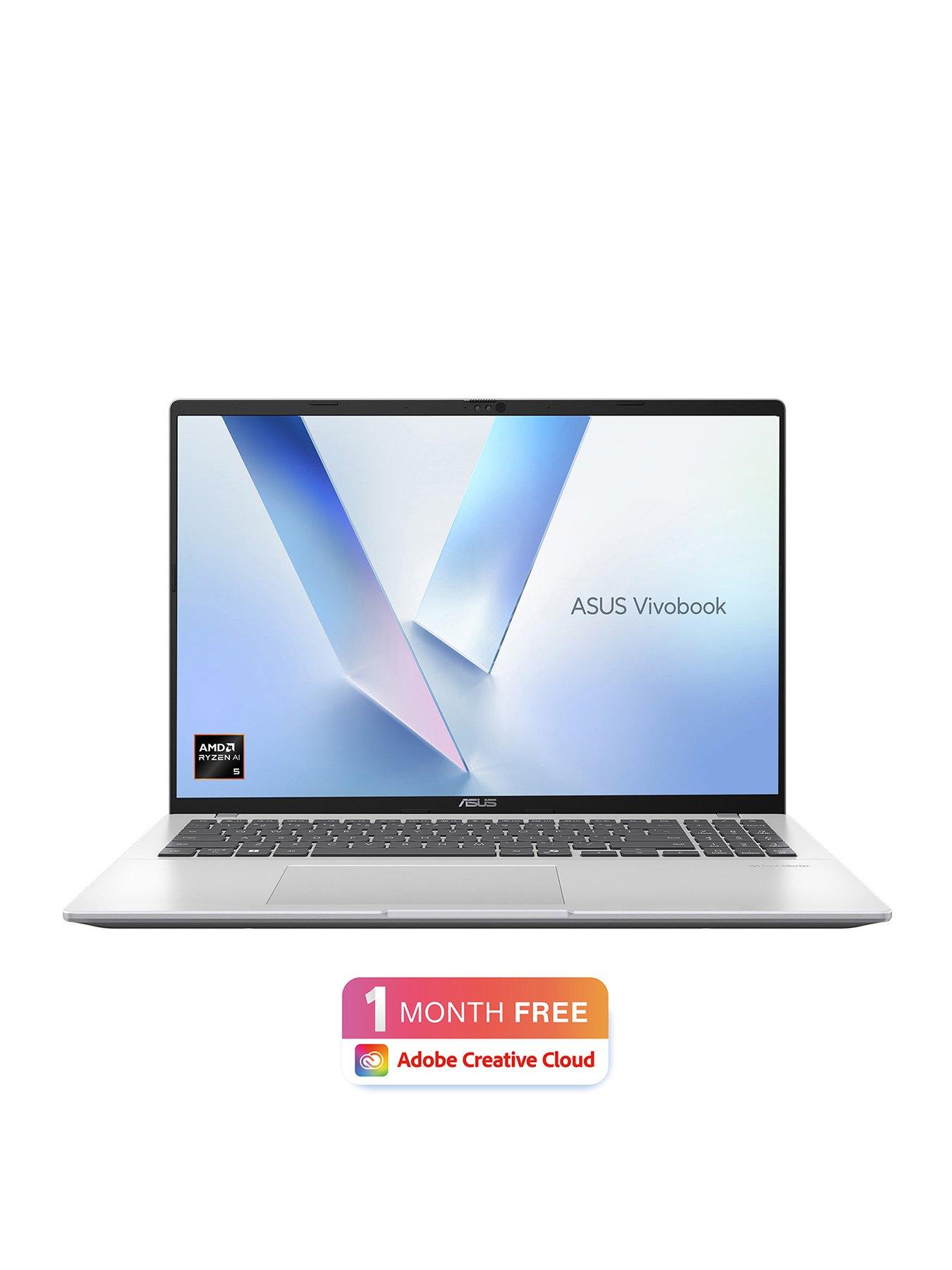 Asus Vivobook 16 - Copilot+ PC - 16in - AMD Ryzen AI 5 - 16GB RAM - 512GB SSD - Silver