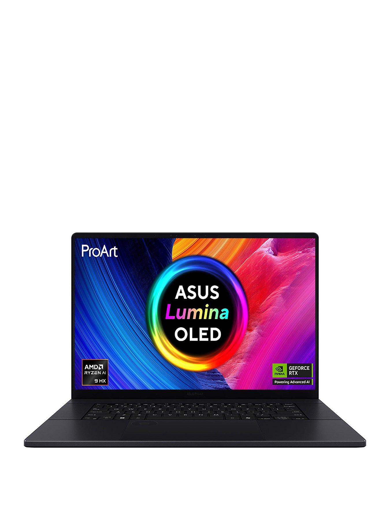 Image 1 of 7 of Asus ProArt - Copilot+ PC - 16in Laptop - AMD Ryzen AI 9 - GeForce RTX 5070 - 64GB RAM - 4TB SSD - Black