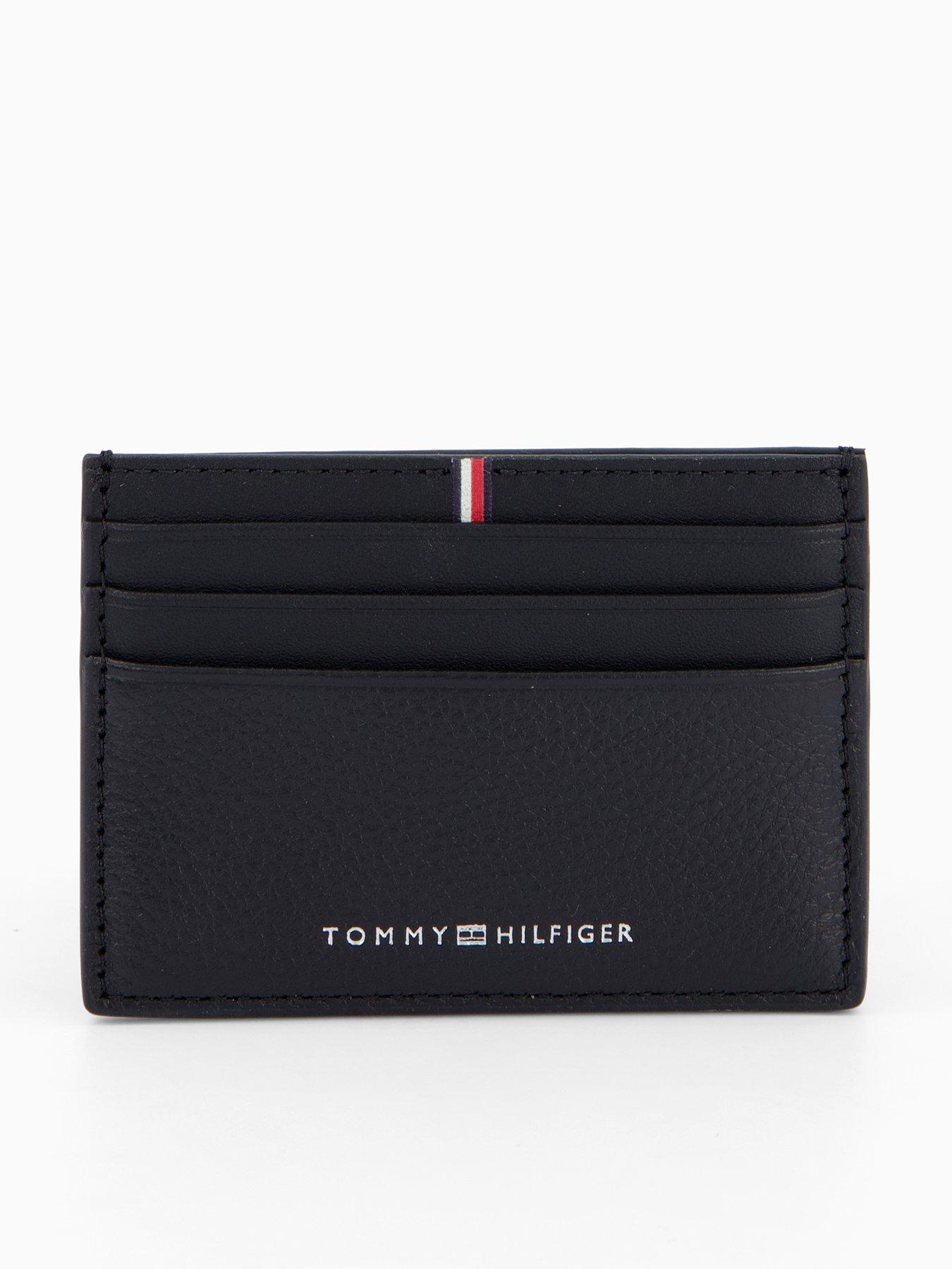 Tommy Hilfiger Corp Logo Card Holder - Black