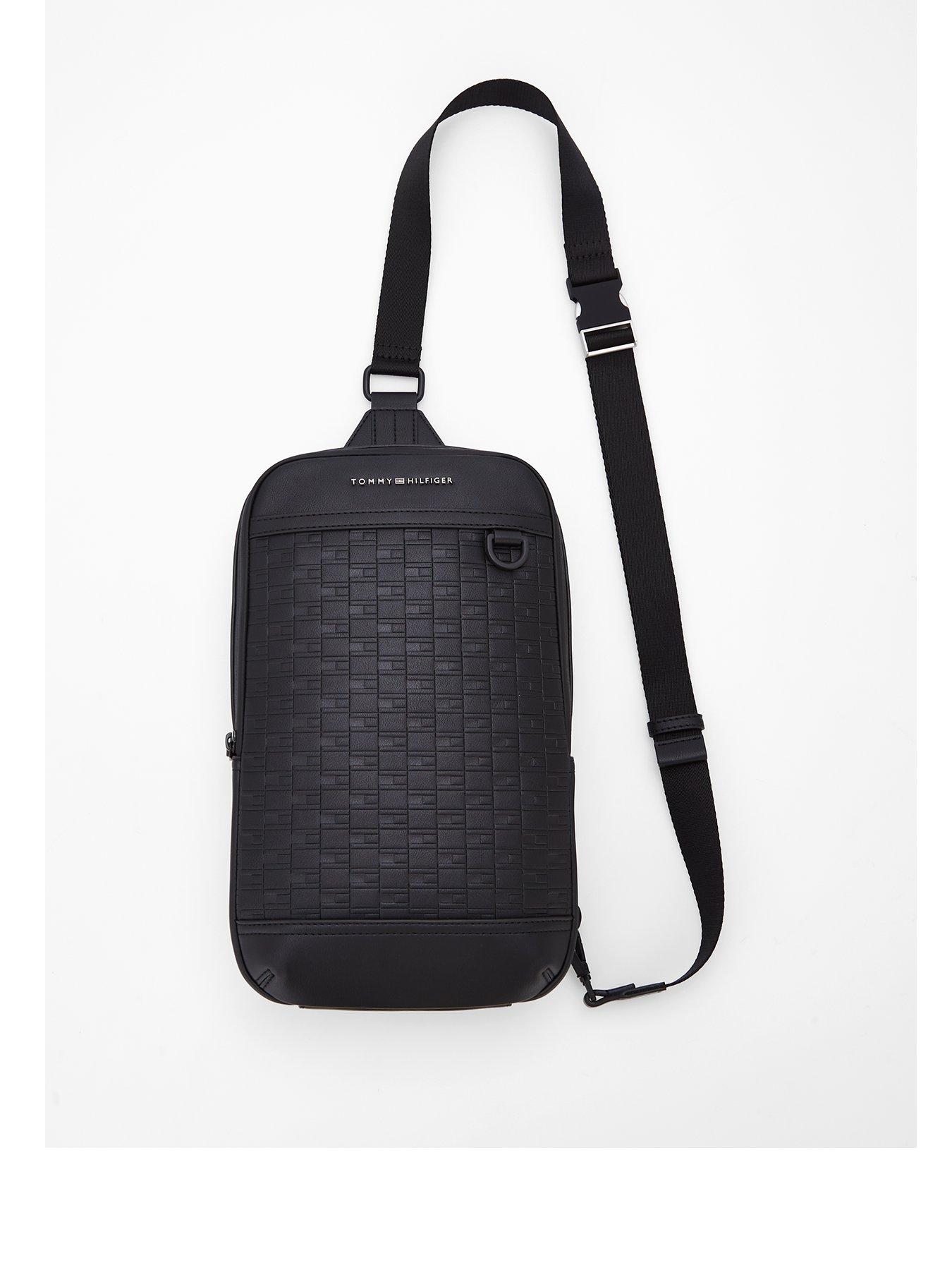 Tommy Hilfiger Modern Monogram Flag Sling Crossbody Bag - Black